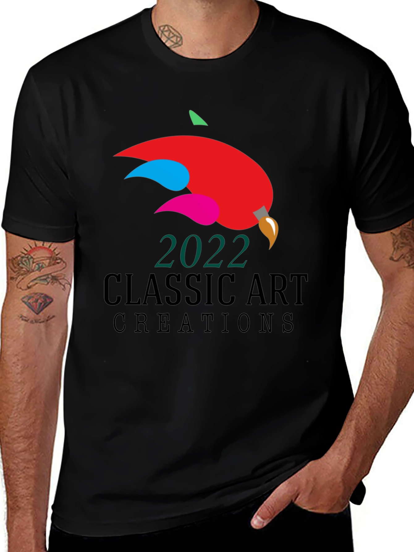 Variant 20 of Classic Art Creations 2022 Black T-Shirt