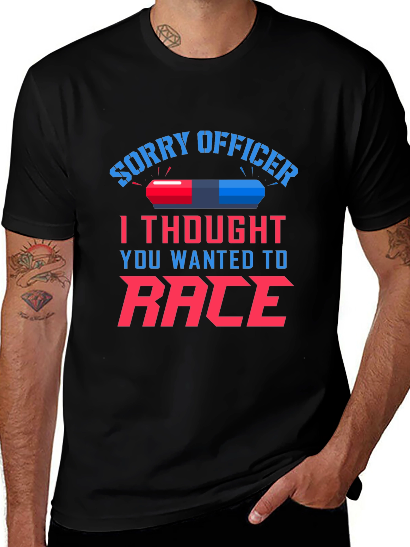 Variant 26 of Sorry Officer Race T-Shirt