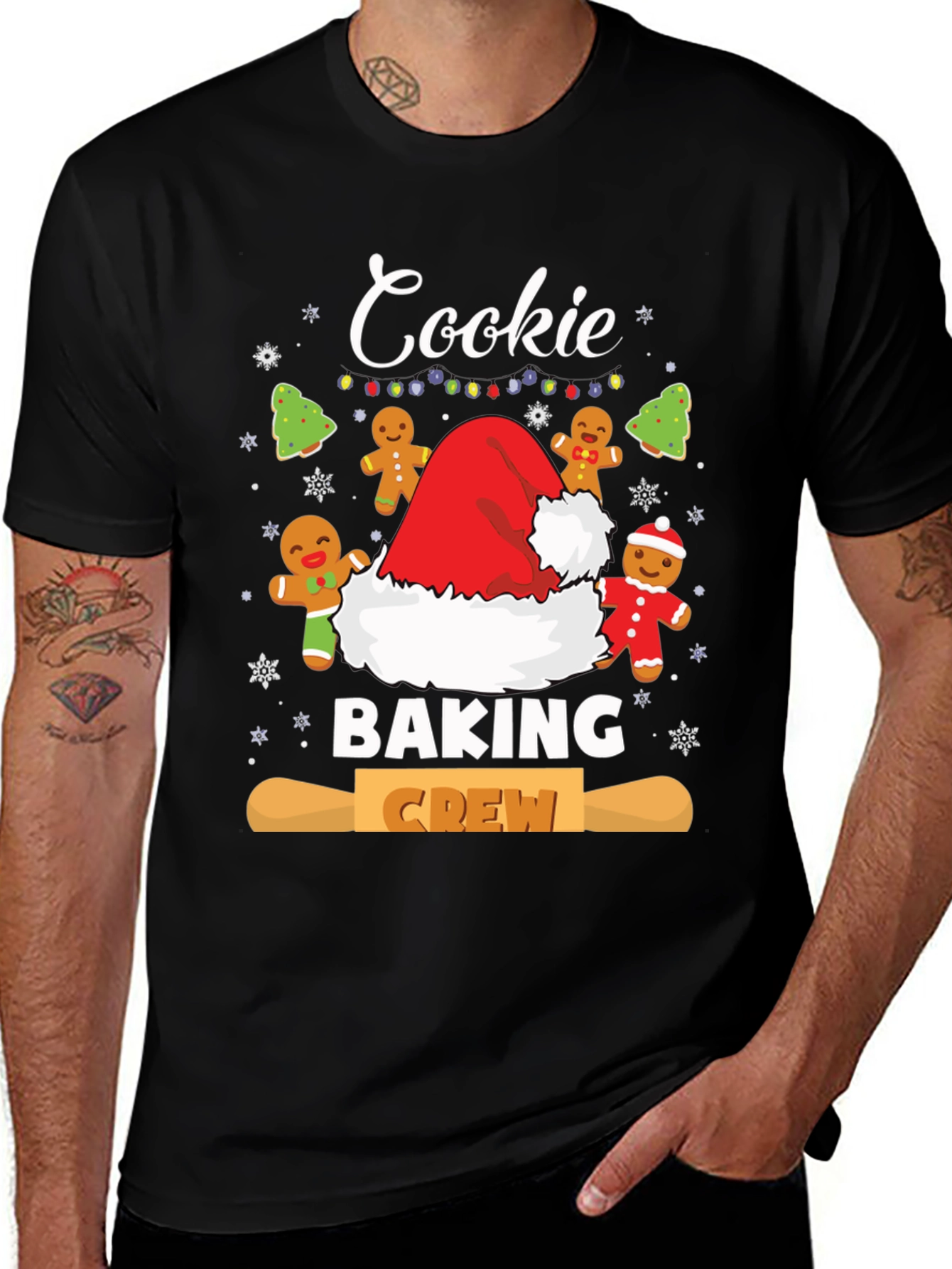 Cookie Baking Crew T-Shirt, Christmas Holiday Tee