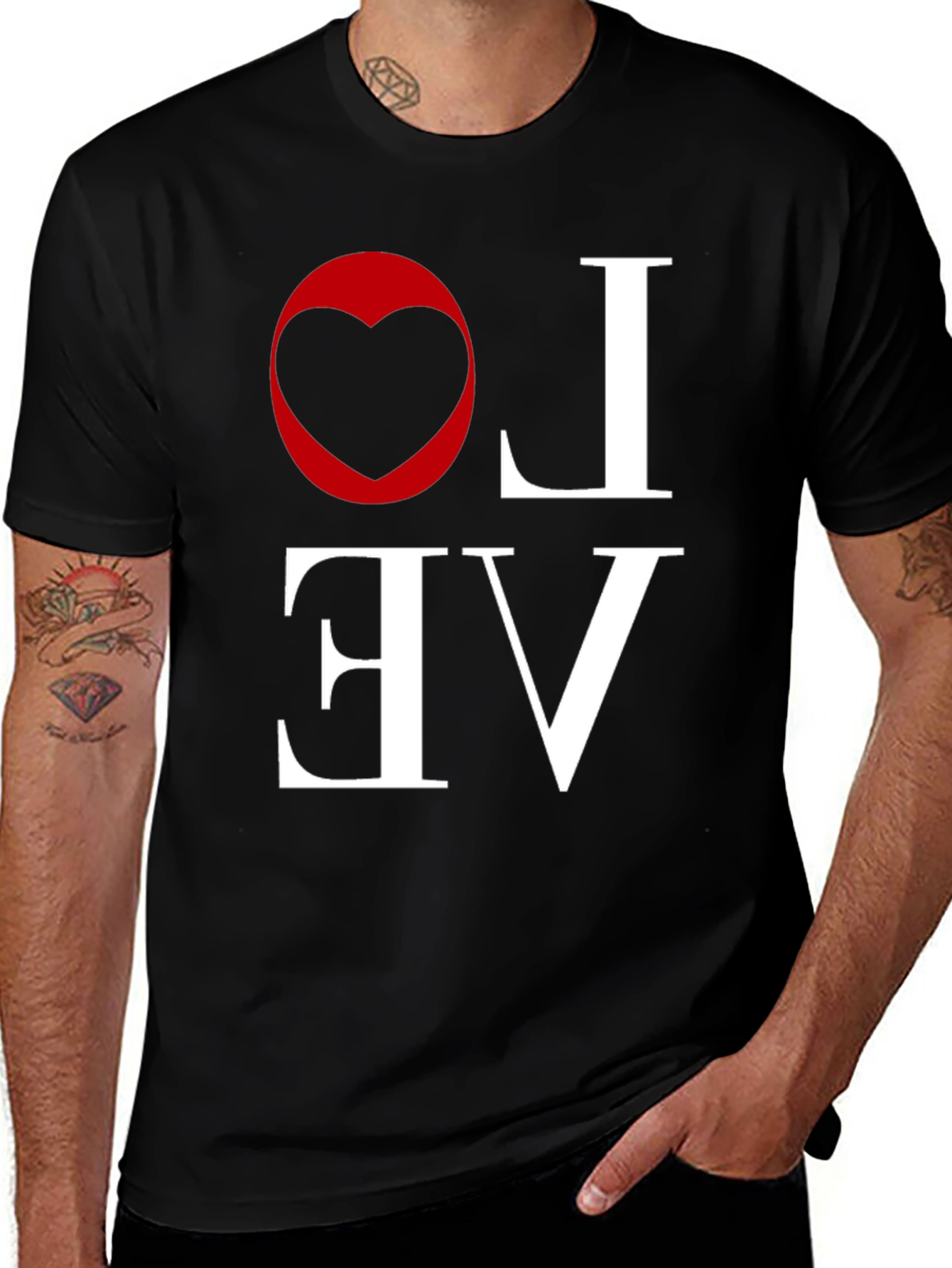 Variant 20 of LOVE Graphic T-Shirt - Black