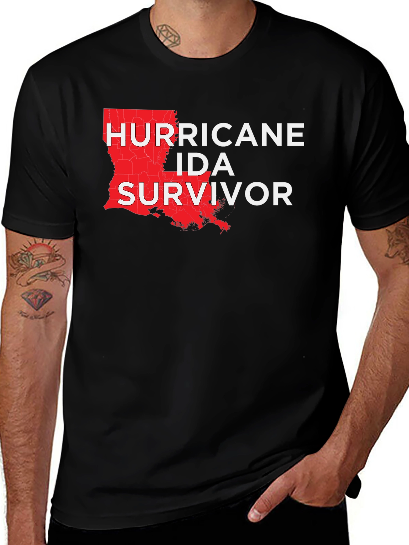 Hurricane Ida Survivor T-Shirt - Louisiana
