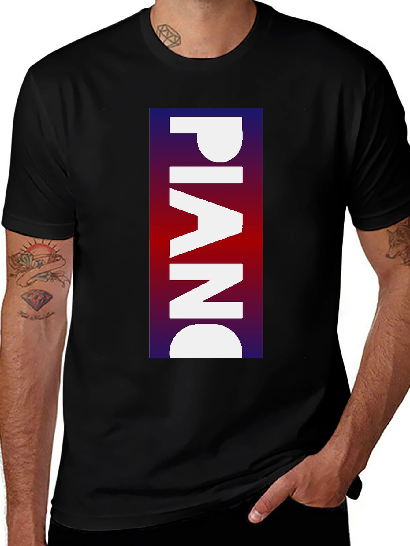 Variant 6 of Piano Graphic Tee - Music Lover T-Shirt