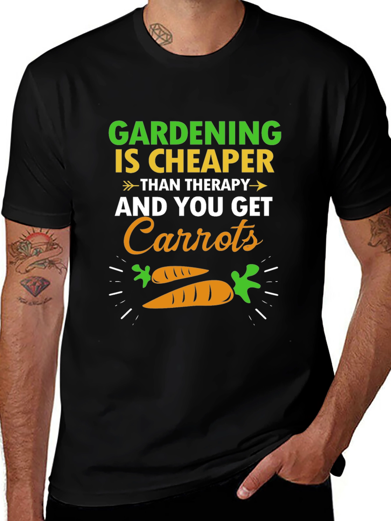 Gardening Carrots Graphic T-Shirt