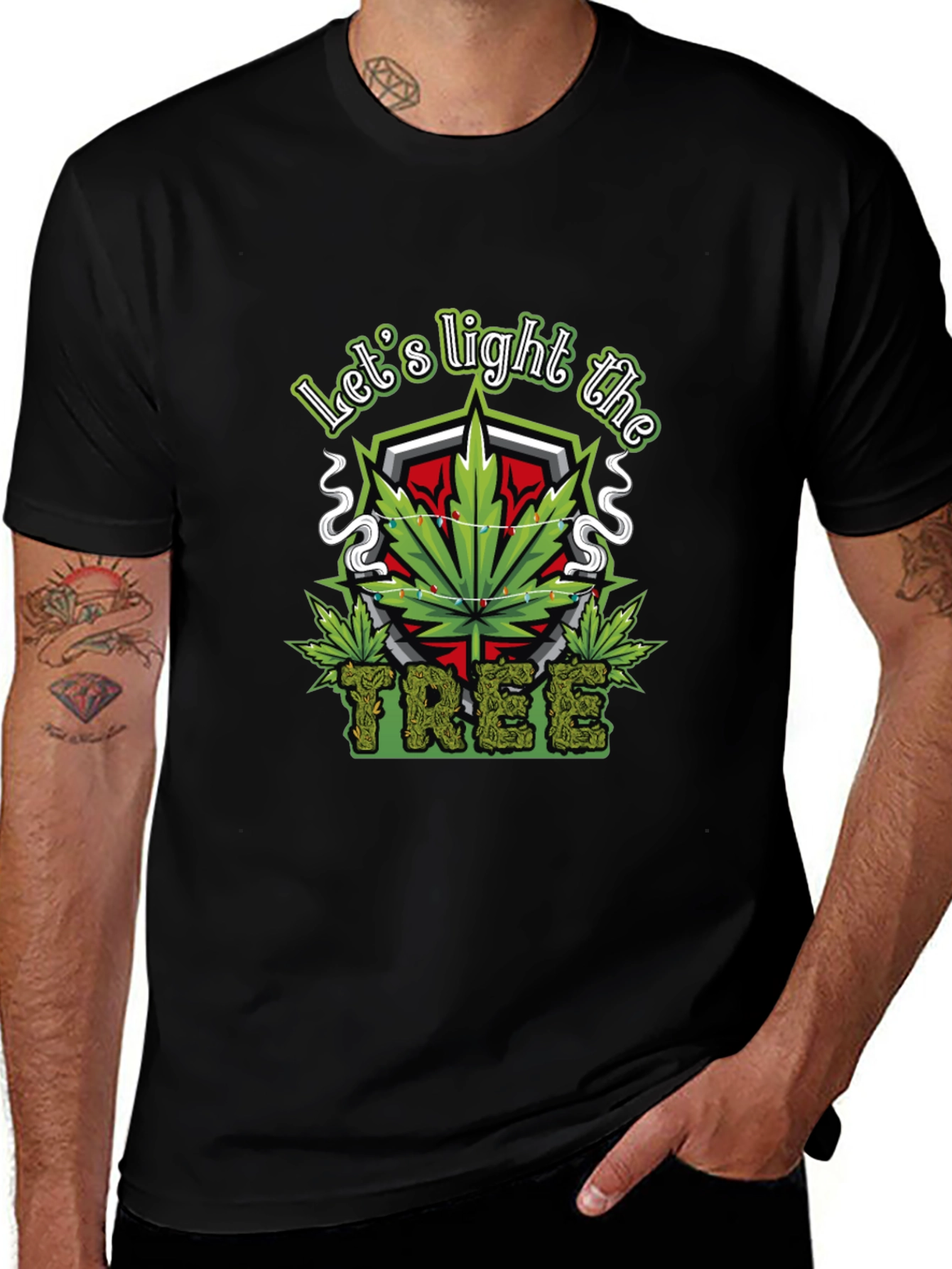 Variant 14 of Let's Light The Tree T-Shirt