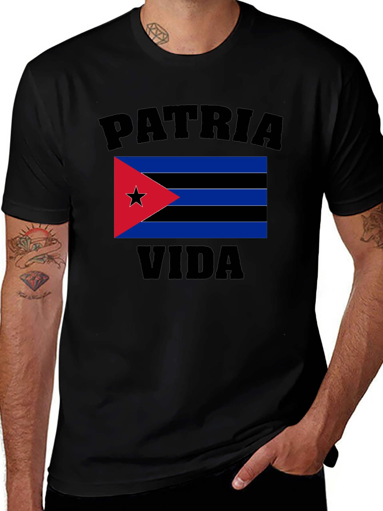 Patria Y Vida Cuba Pride Graphic T-Shirt