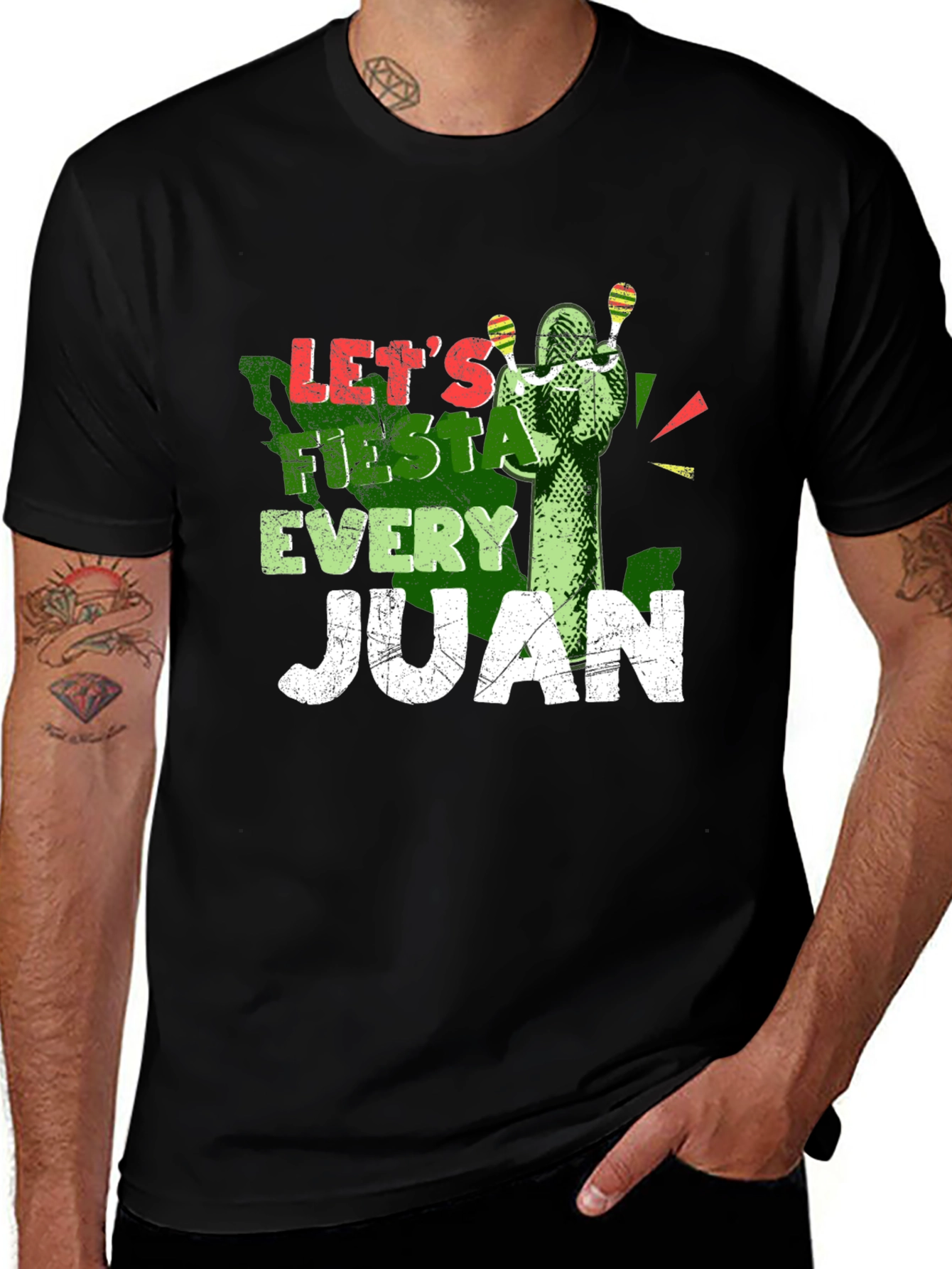 Variant 6 of Let's Fiesta Every Juan Black T-Shirt