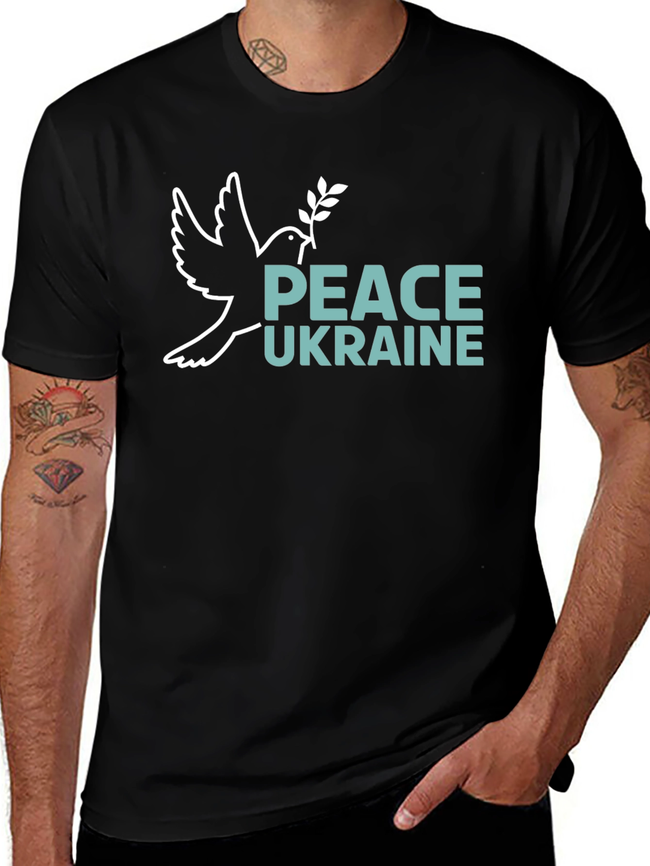 Variant 11 of Peace Ukraine Dove T-Shirt