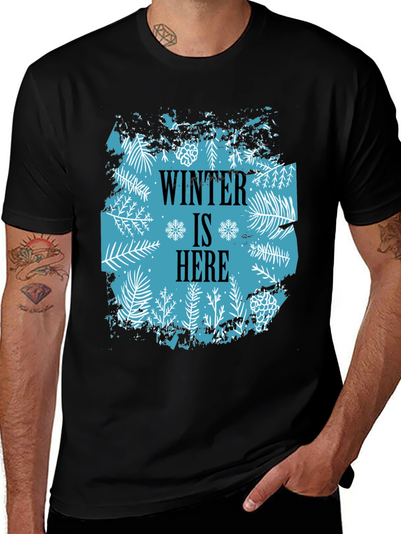 Variant 21 of Winter Is Here Graphic Tee - Stylish Holiday Shirt