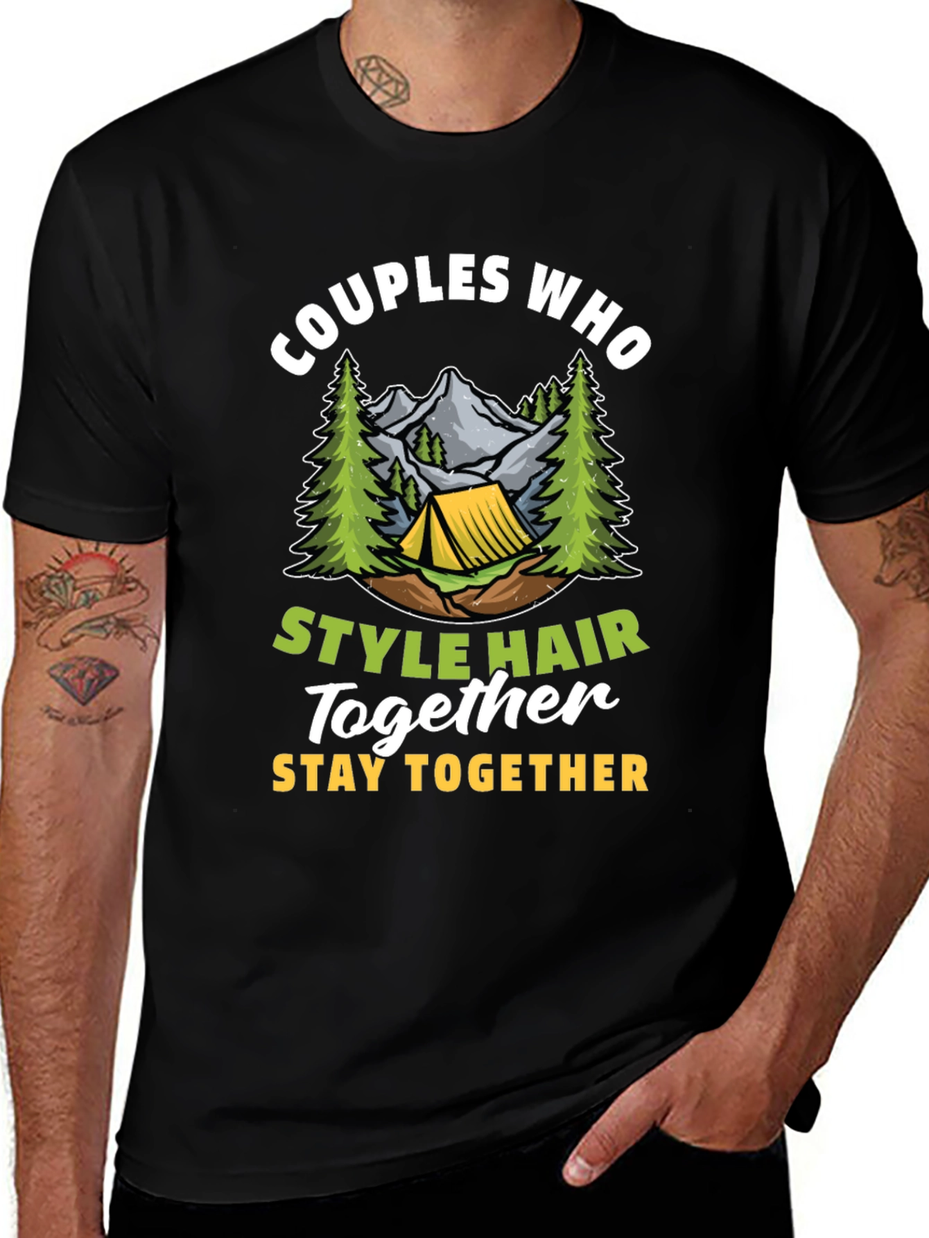 Variant 30 of Couples Who Style Hair Together T-Shirt