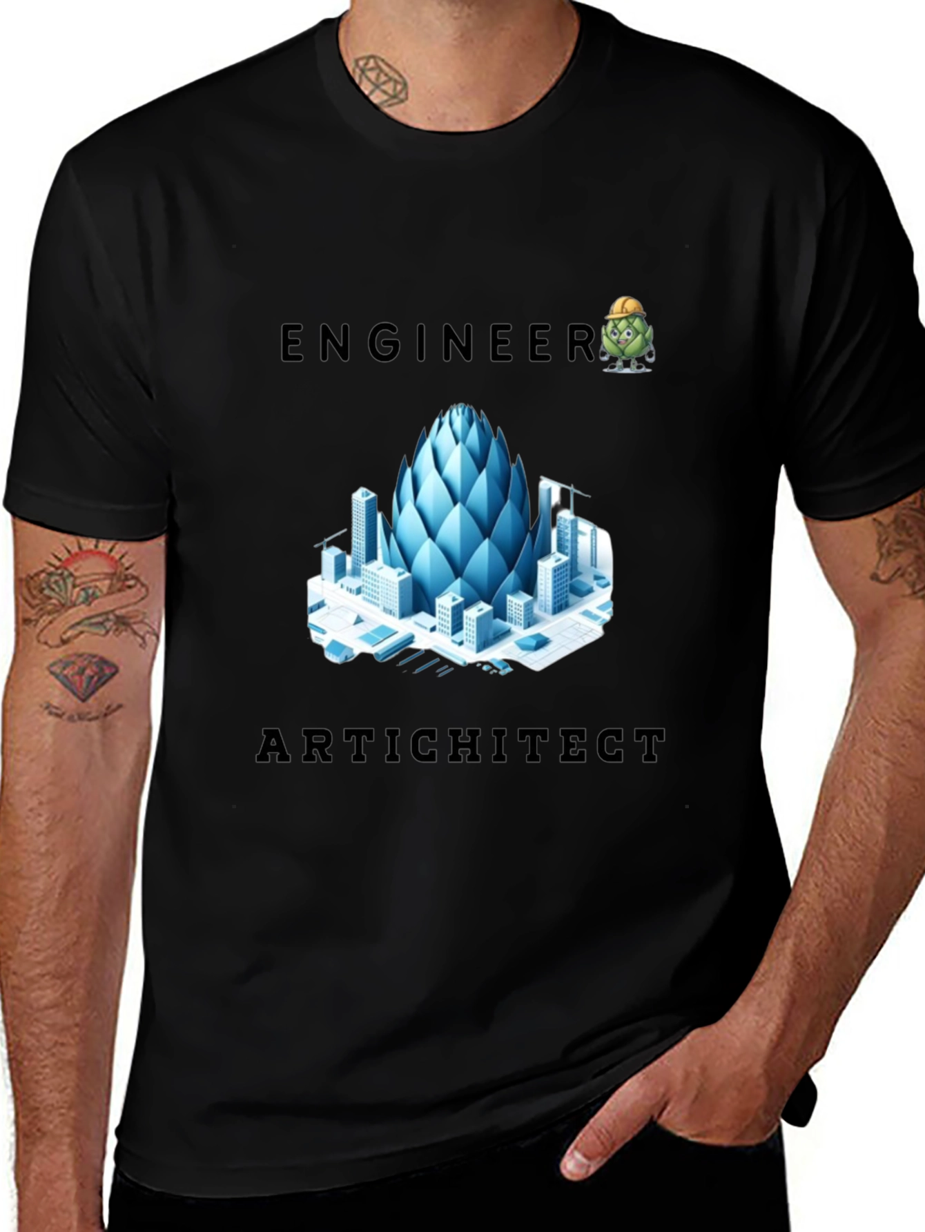 Variant 23 of Engineer Artichitect T-Shirt Funny Pun Tee