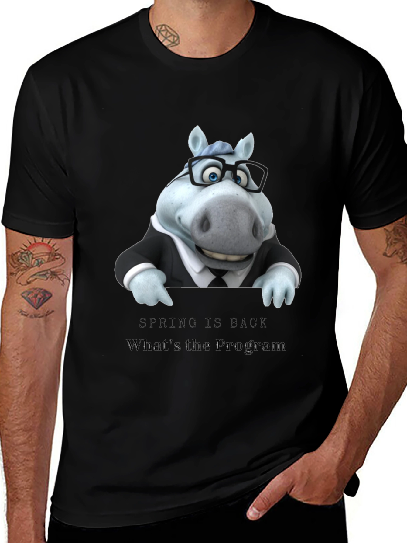 Variant 9 of Funny Horse Spring T-Shirt