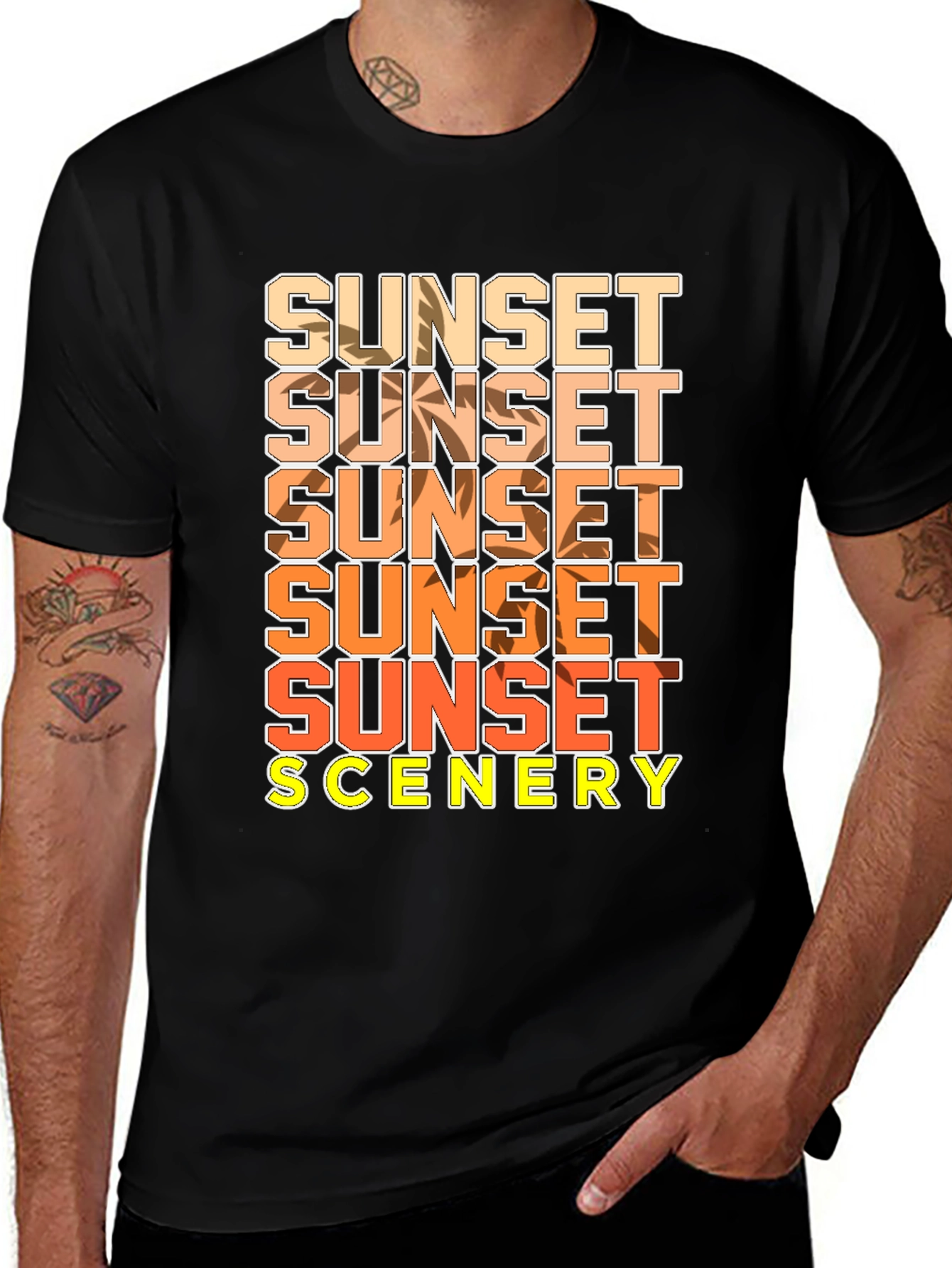 Variant 30 of Sunset Scenery Graphic Tee