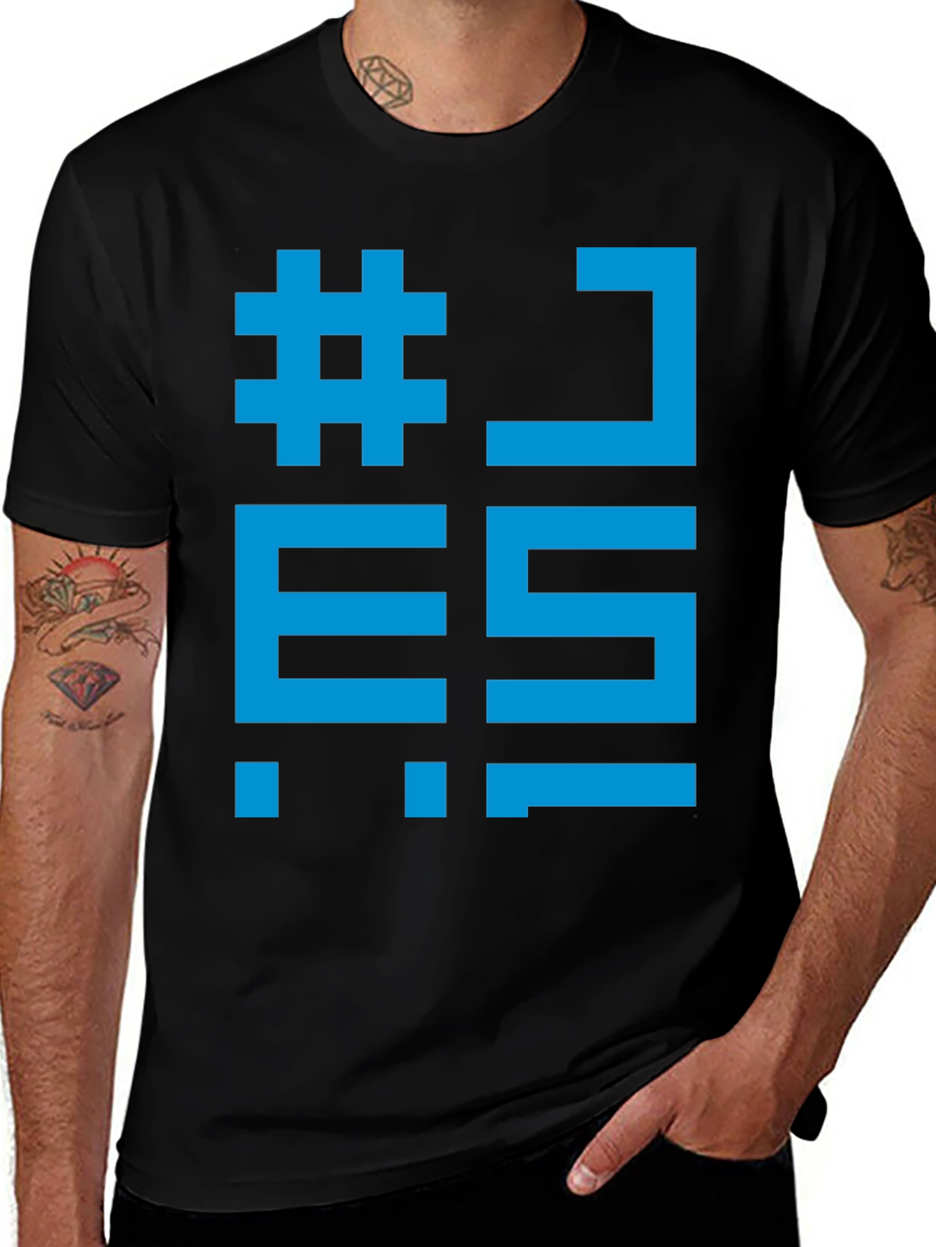 Variant 29 of Pixelated Gaming T-Shirt - Black Graphic Tee
