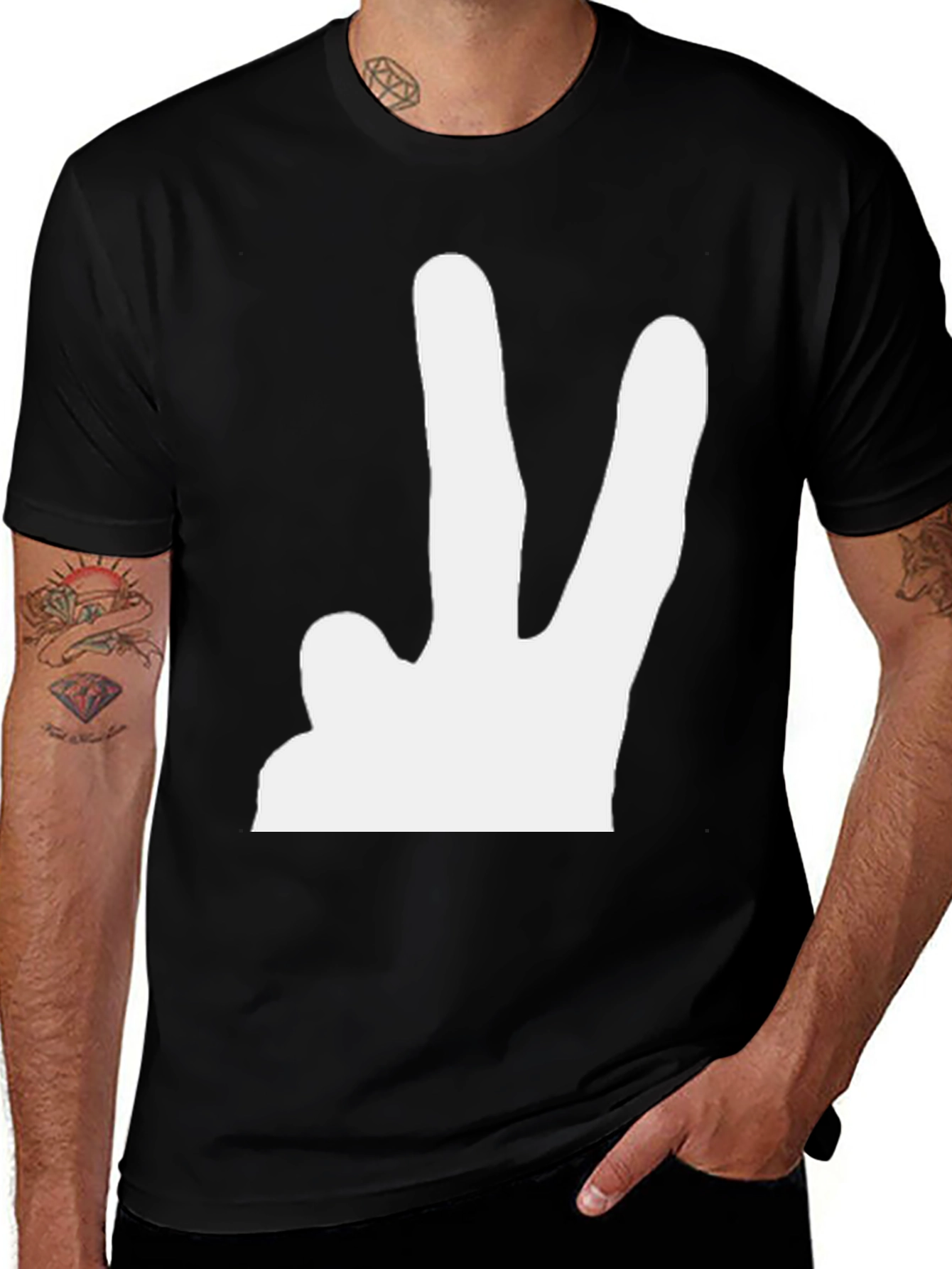 Variant 5 of Peace Sign Black T-Shirt