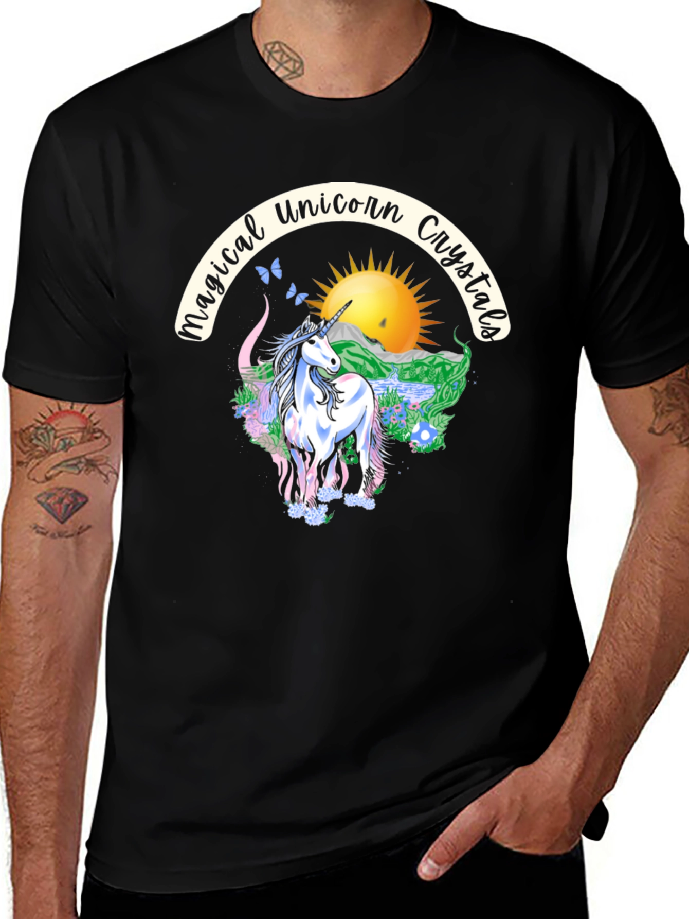 Magical Unicorn Crystals Graphic Tee