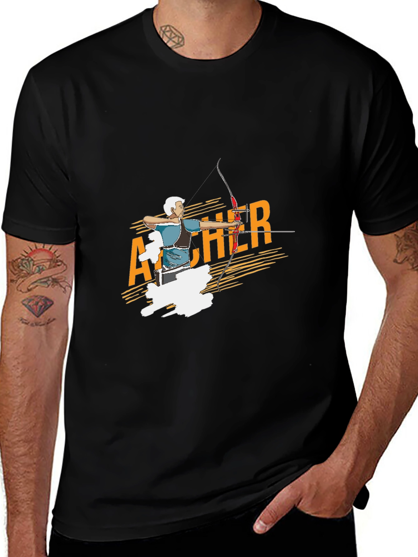 Variant 12 of Archer Graphic T-Shirt - Sporty Tee for Men