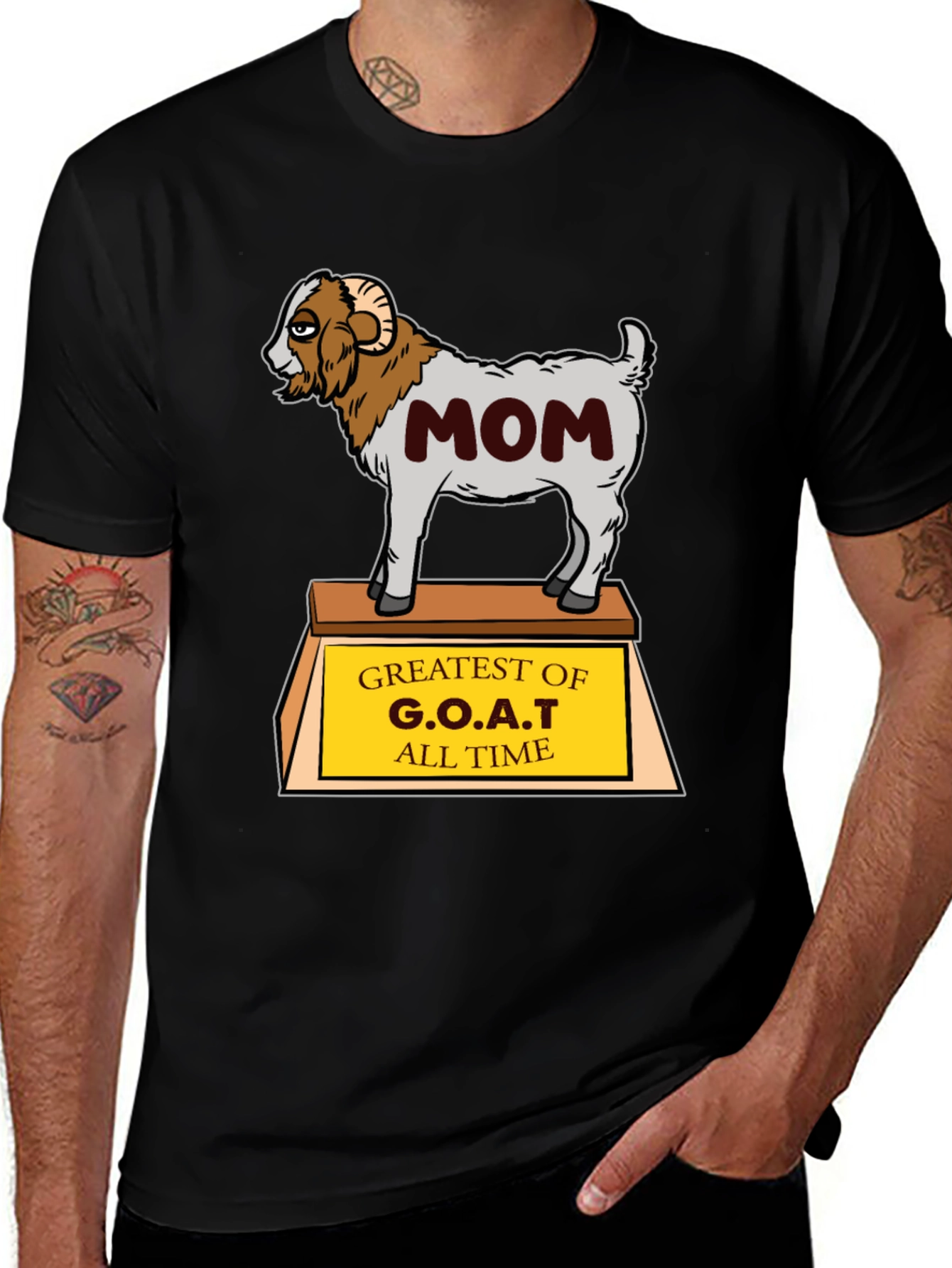 Variant 27 of G.O.A.T. Mom T-Shirt - Greatest Of All Time