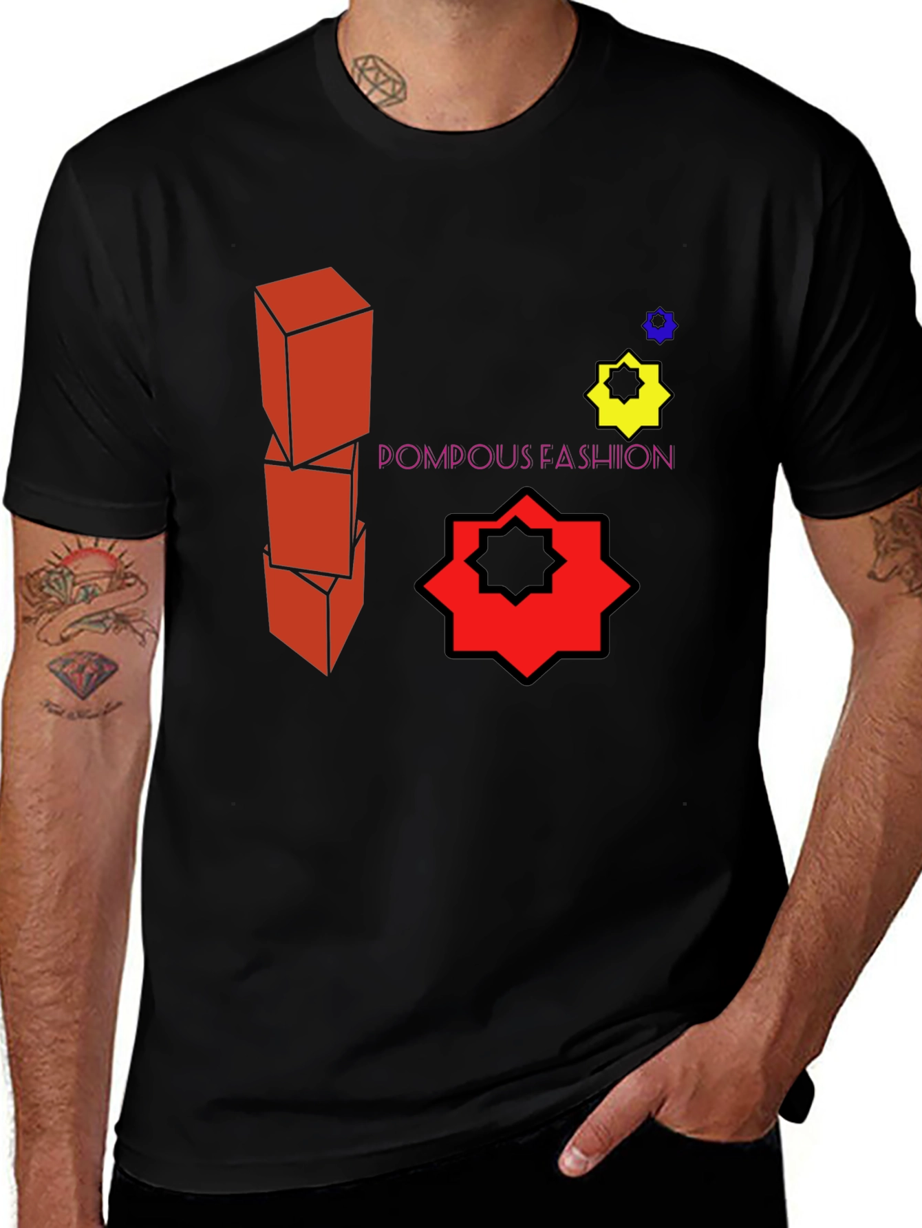 Variant 9 of Pompous Fashion Graphic Tee - Bold Design