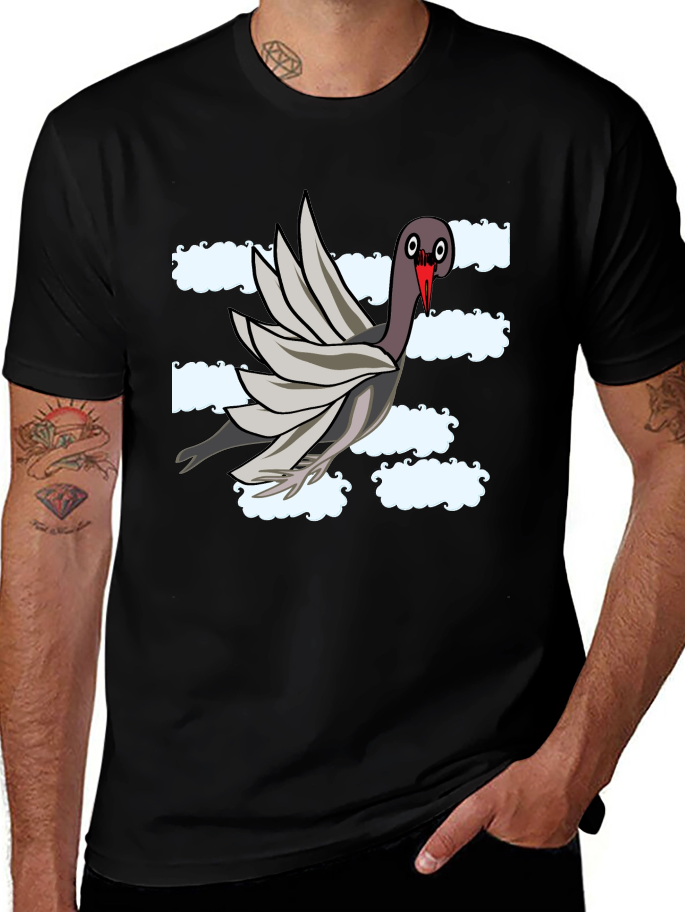 Variant 2 of Funny Pigeon Graphic T-Shirt