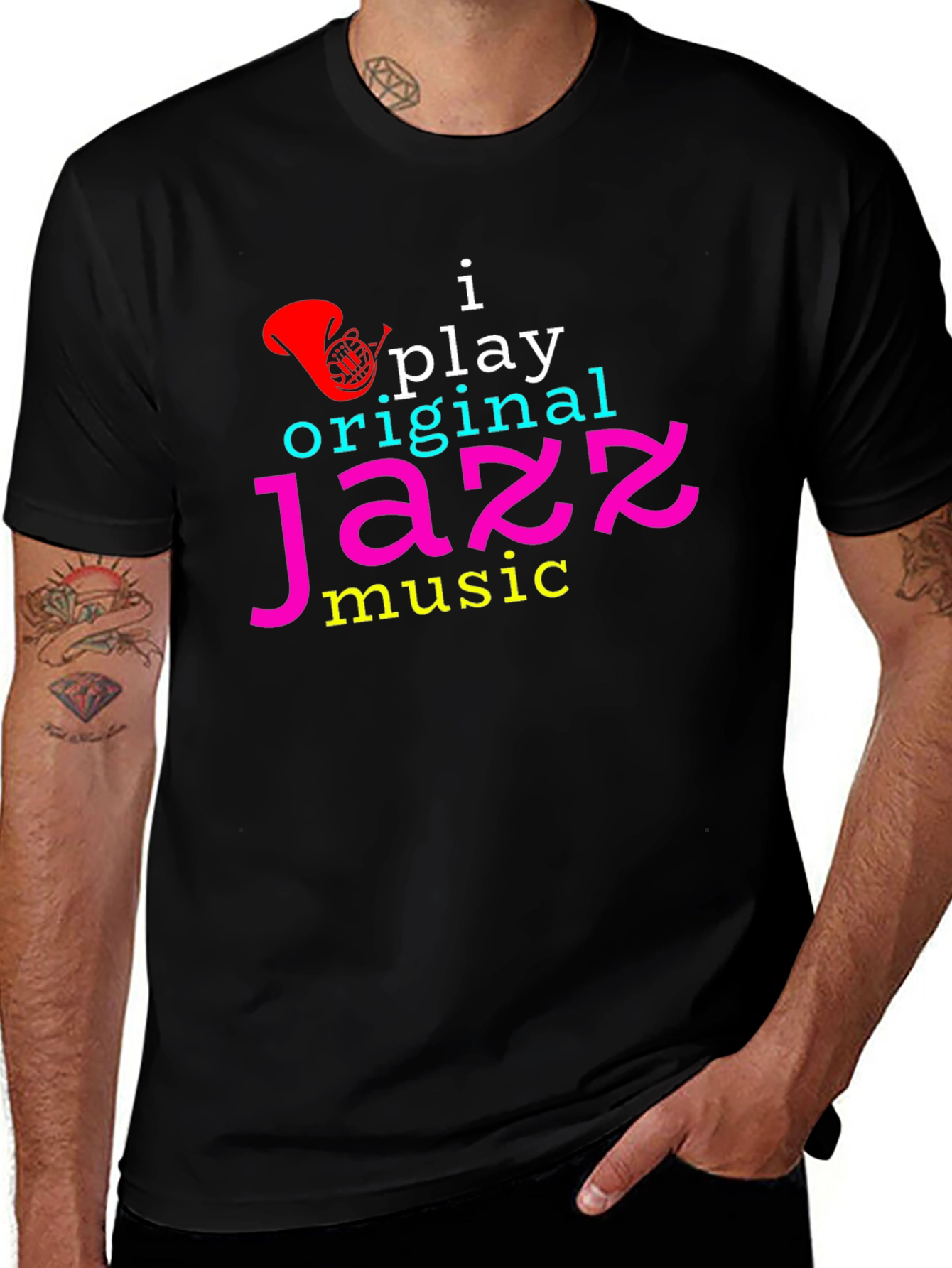 Variant 6 of I Play Original Jazz Music T-Shirt - Cool Musician Tee