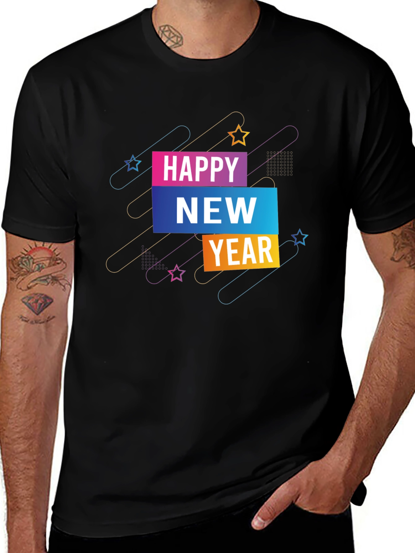Variant 30 of Happy New Year Graphic Tee - Stylish Celebration Shirt