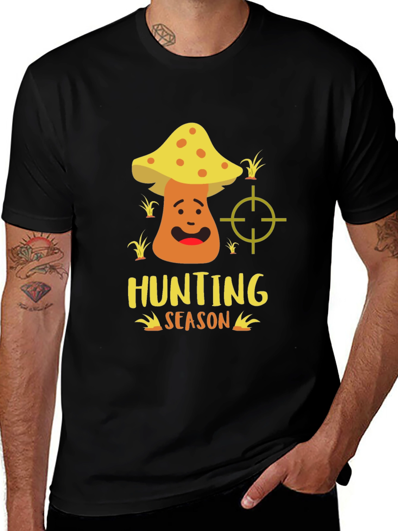 Variant 11 of Hunting Season Mushroom Graphic Tee