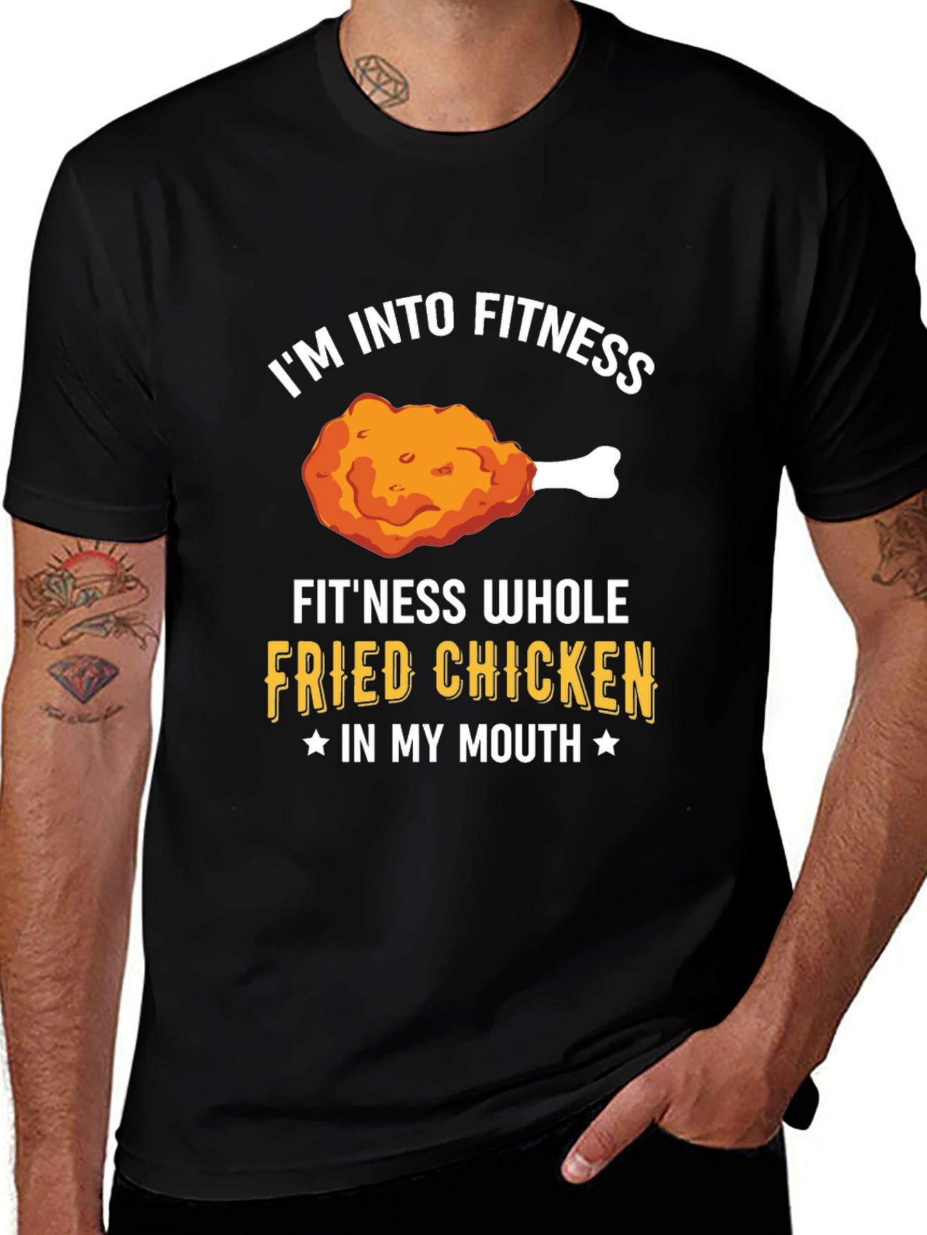 Variant 21 of Fitness Whole Fried Chicken T-Shirt