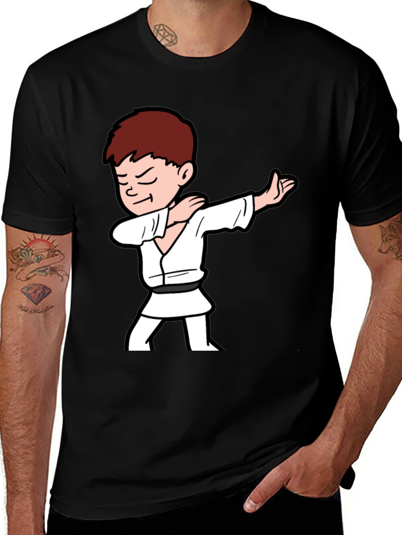 Variant 4 of Karate Kid Dab Black T-Shirt