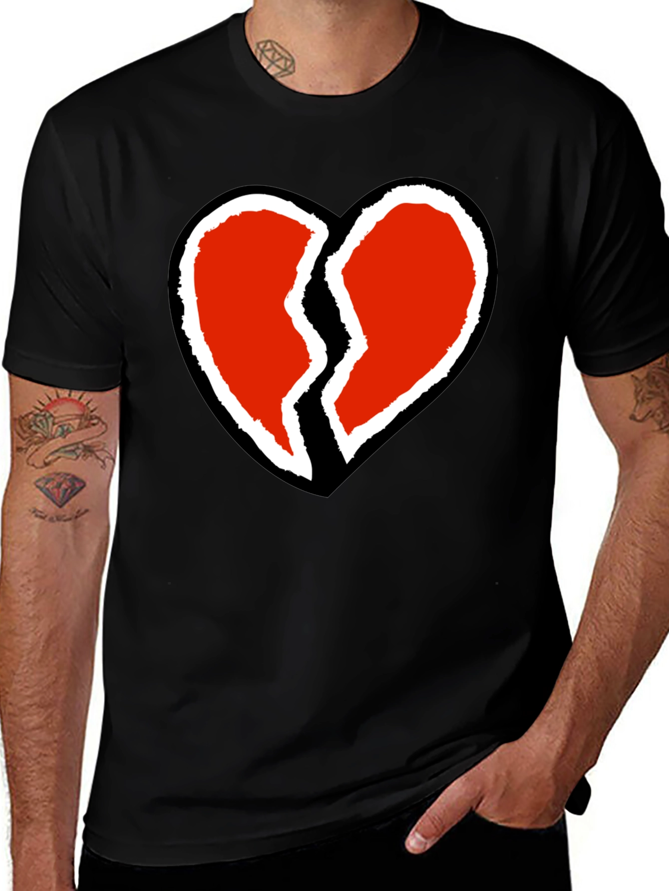 Variant 8 of Broken Heart Graphic T-Shirt