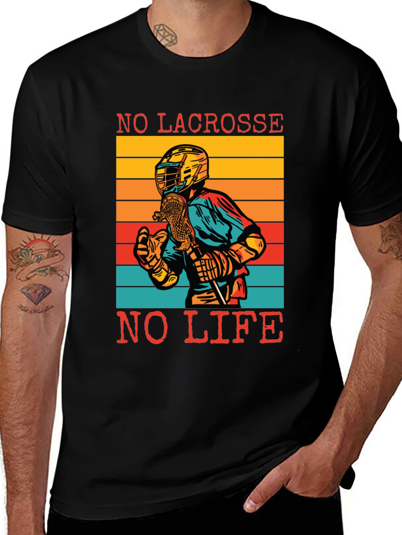 Variant 21 of No Lacrosse No Life T-Shirt