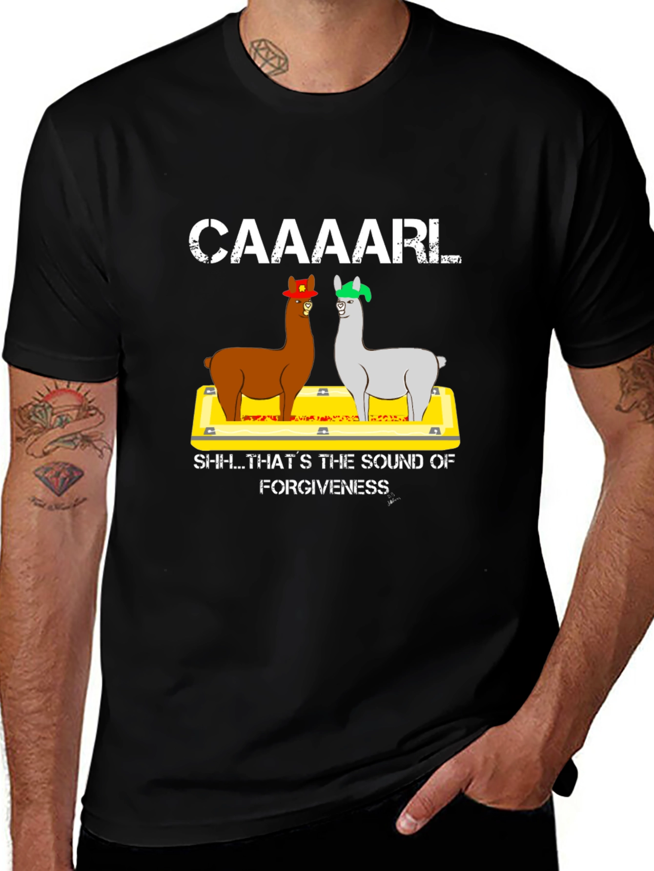 Variant 14 of Caaaaarl Llama T-Shirt
