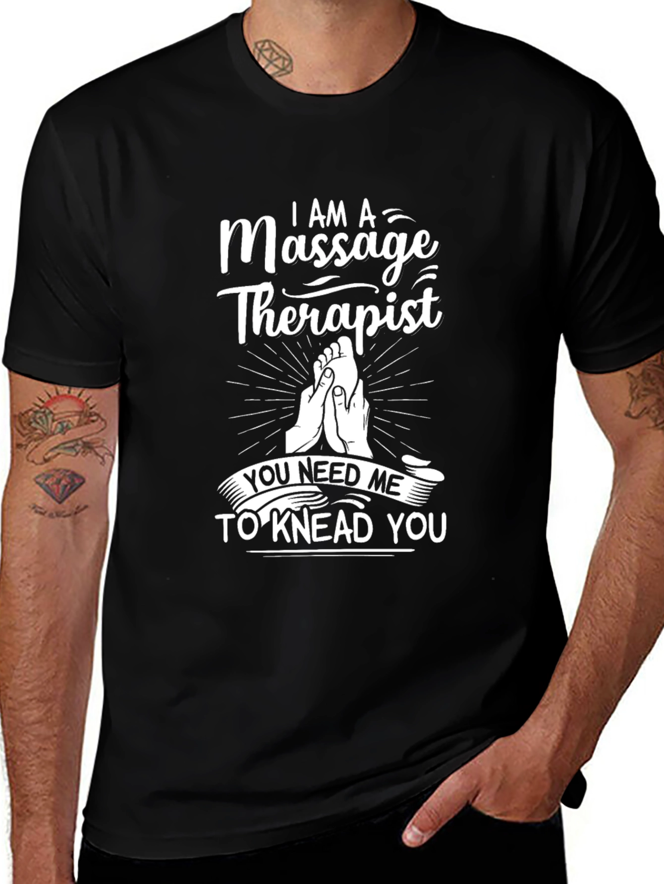 Variant 13 of Massage Therapist T-Shirt - Knead You