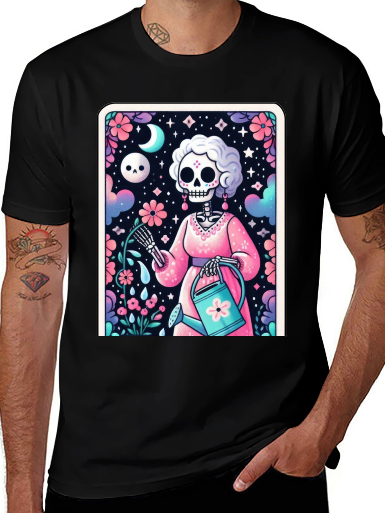 Day of the Dead T-Shirt - Gardener Skeleton Tee