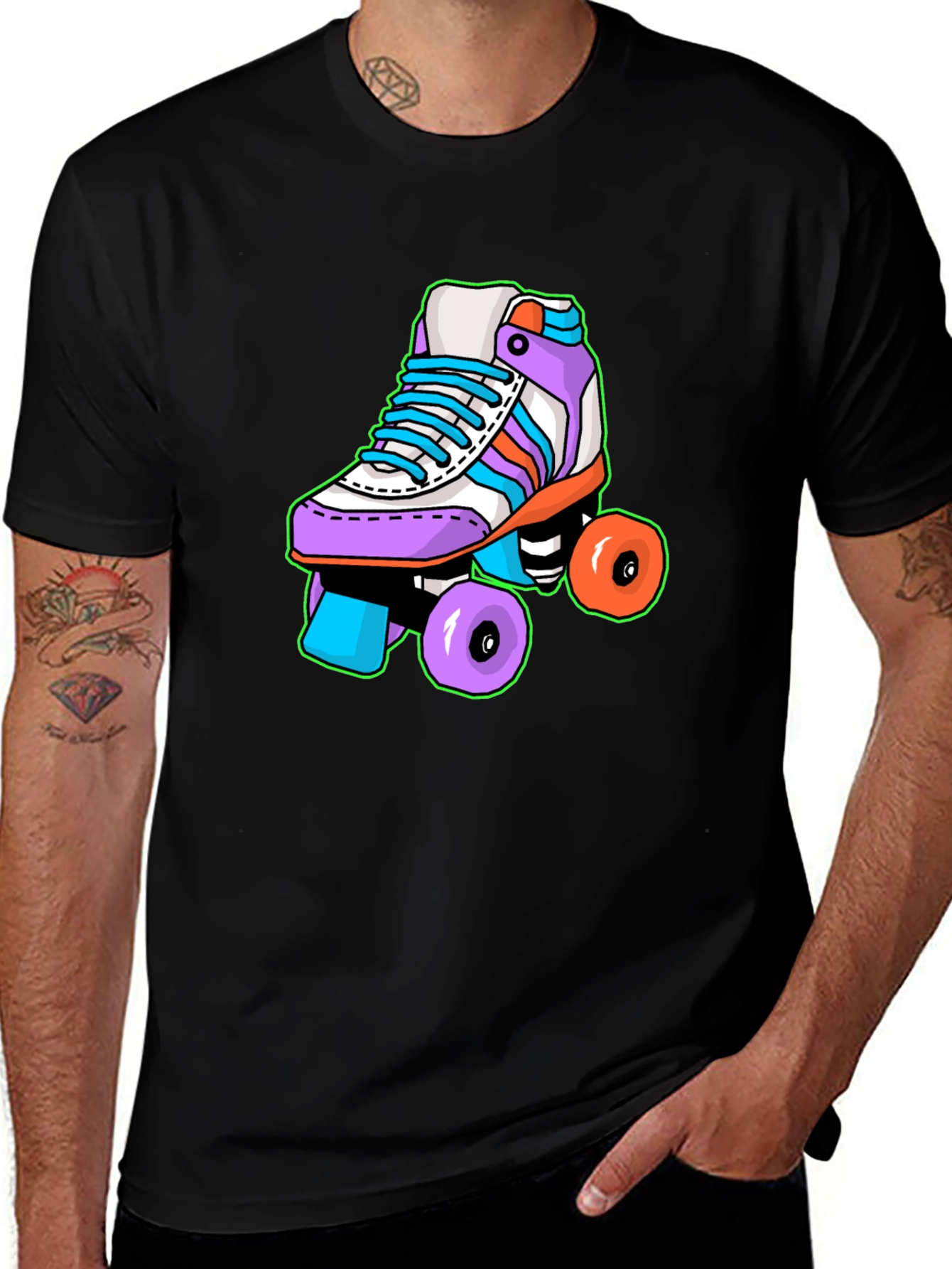 Variant 26 of Retro Roller Skate Graphic Tee