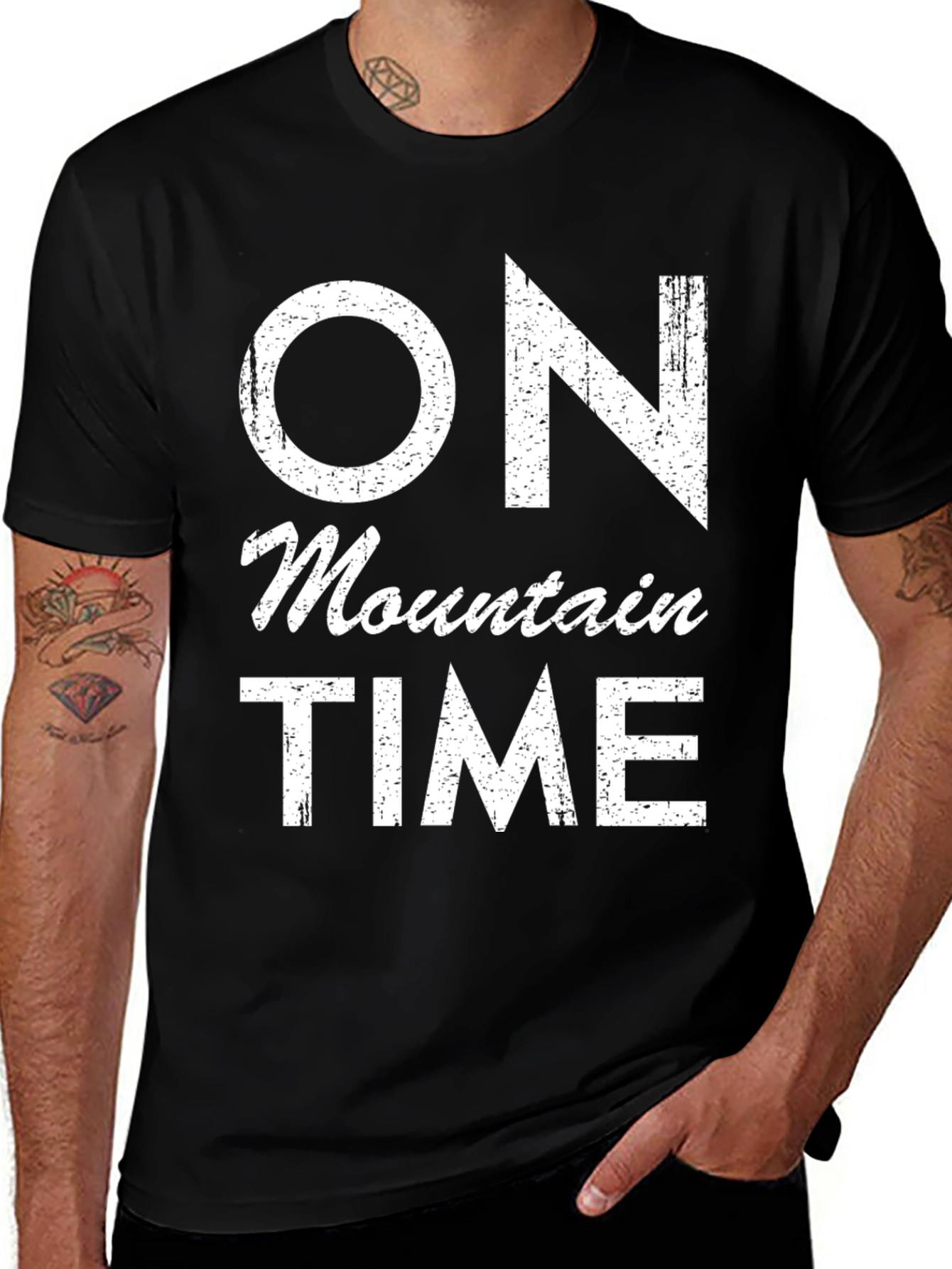 Variant 29 of On Mountain Time Black Graphic Tee