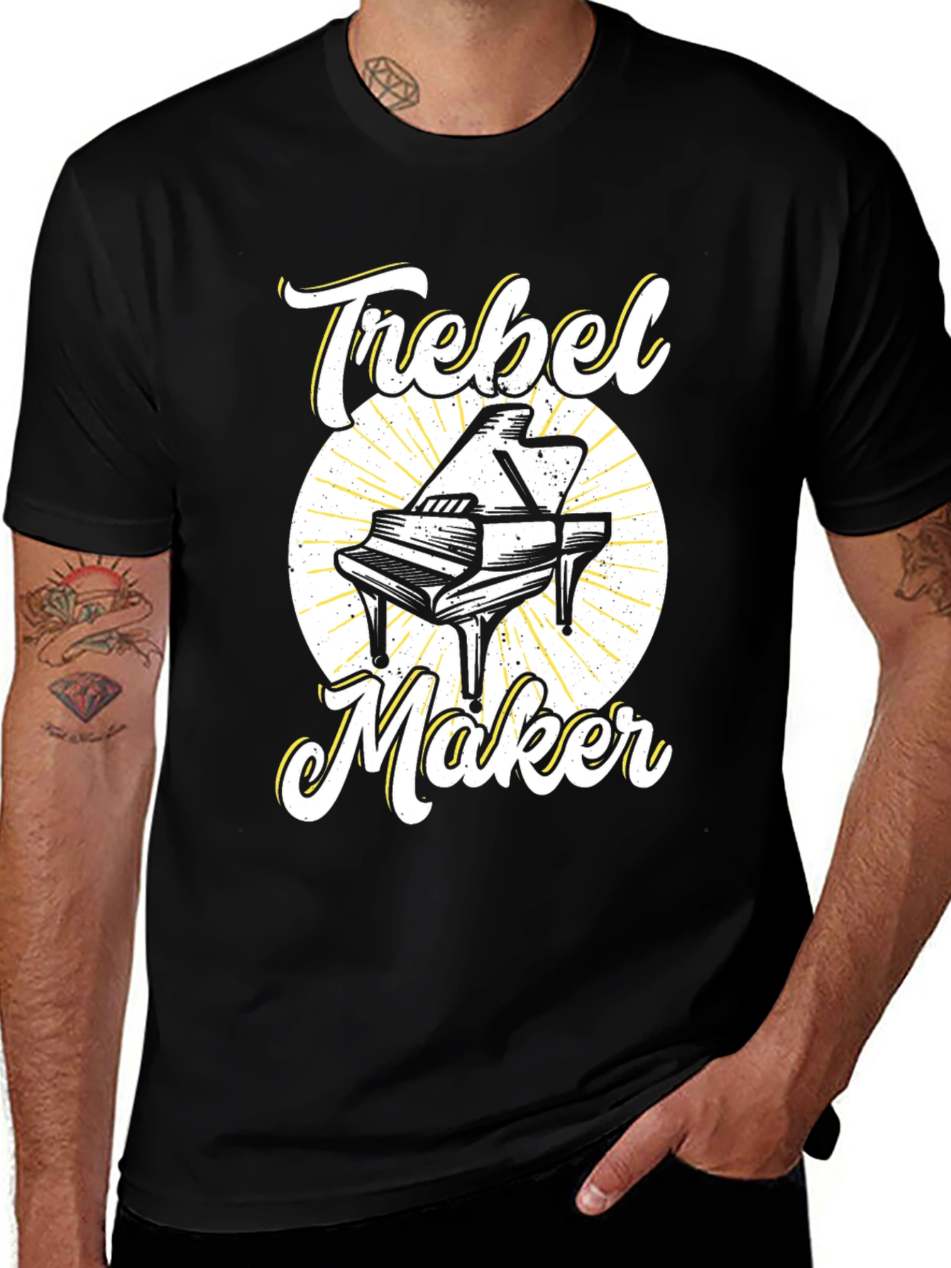 Variant 29 of Trebel Maker Piano T-Shirt