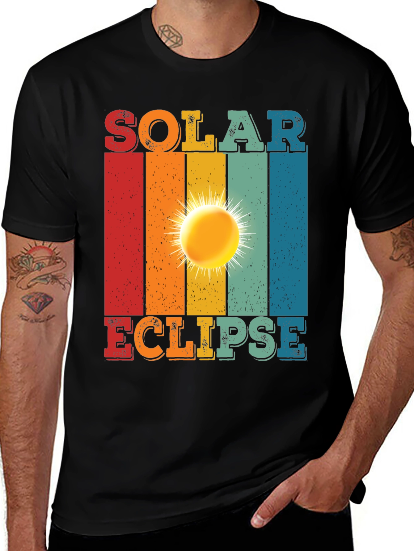Variant 20 of Retro Solar Eclipse T-Shirt