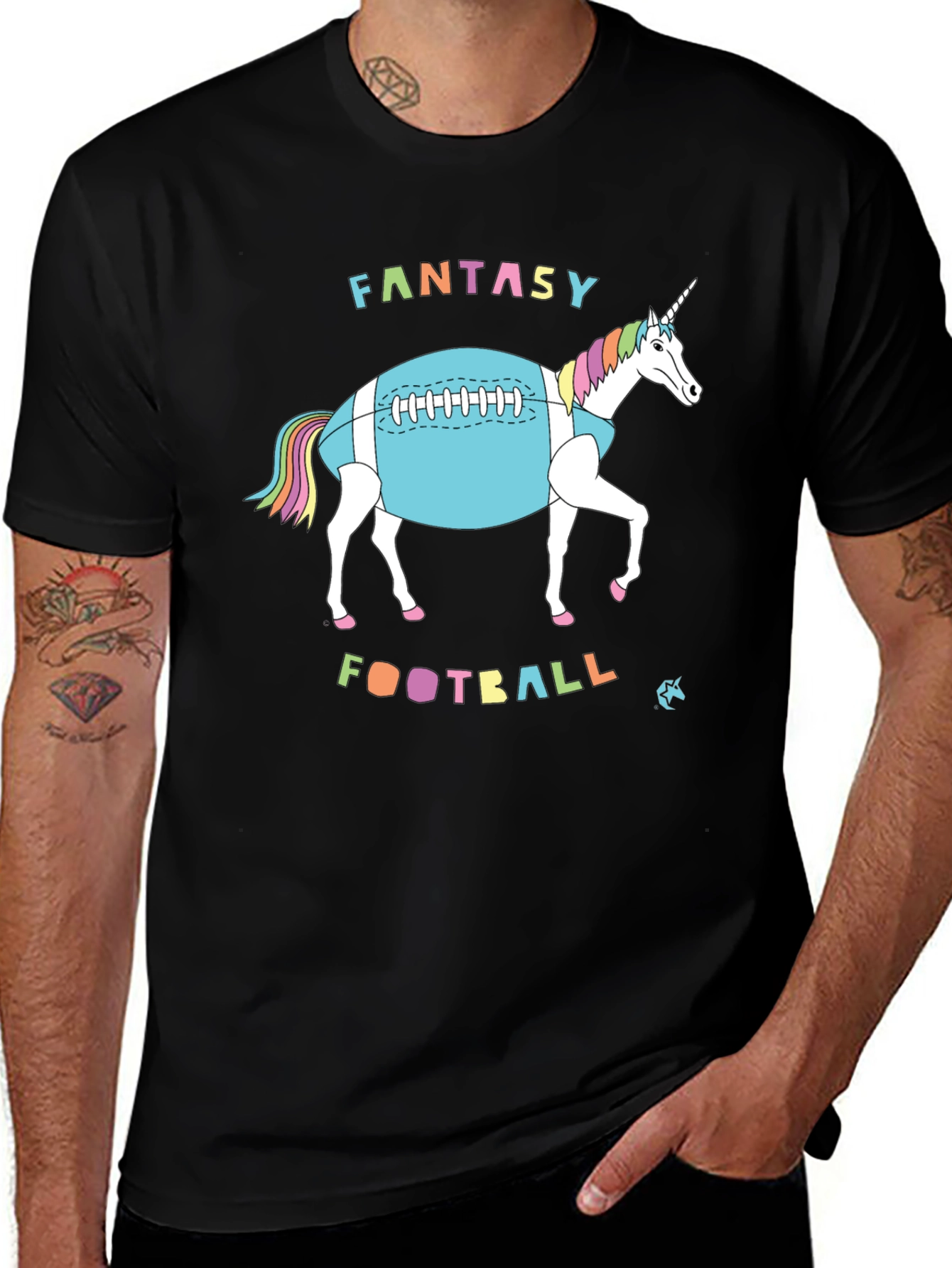 Fantasy Football Unicorn T-Shirt