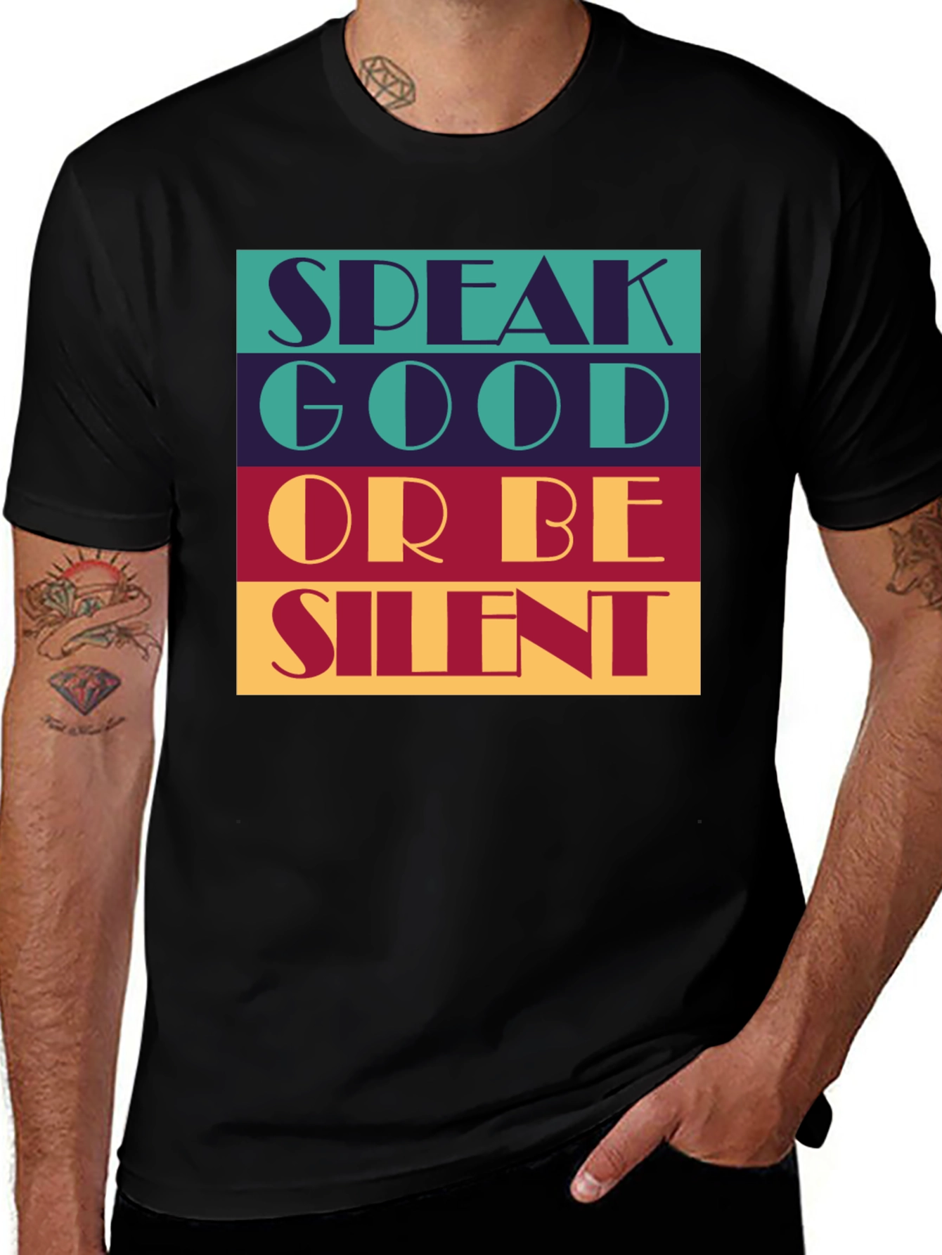 Variant 16 of Speak Good or Be Silent Graphic Tee