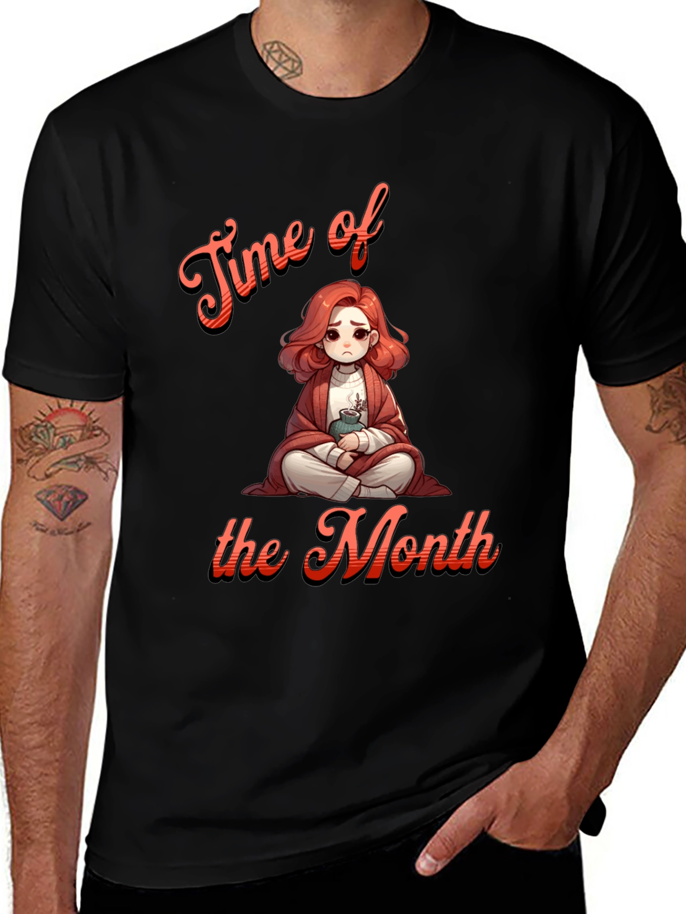 Variant 24 of Time of the Month Graphic T-Shirt Funny Period Tee