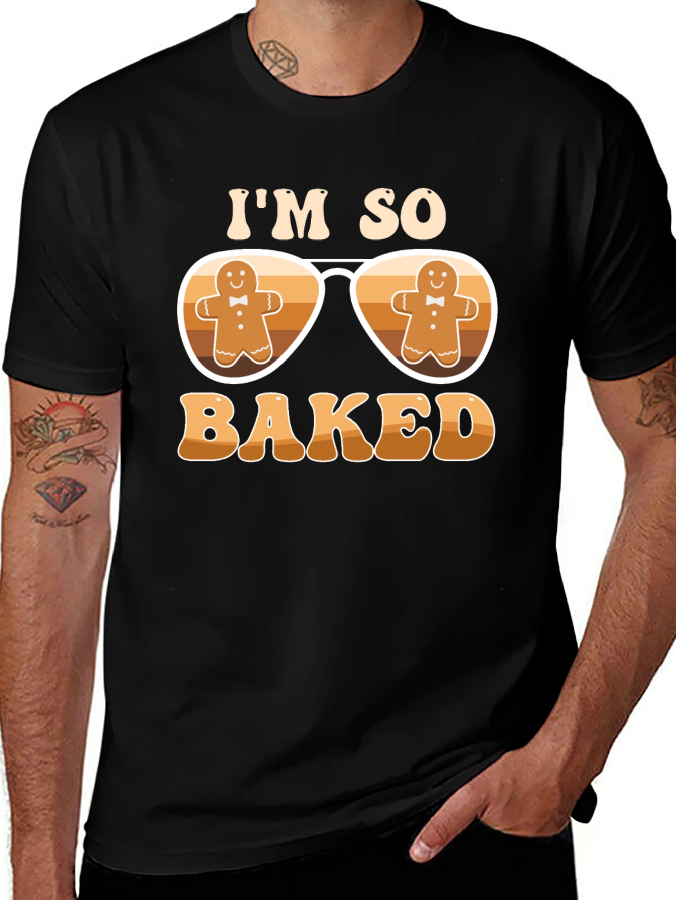 Variant 8 of I'm So Baked Gingerbread Sunglasses Tee