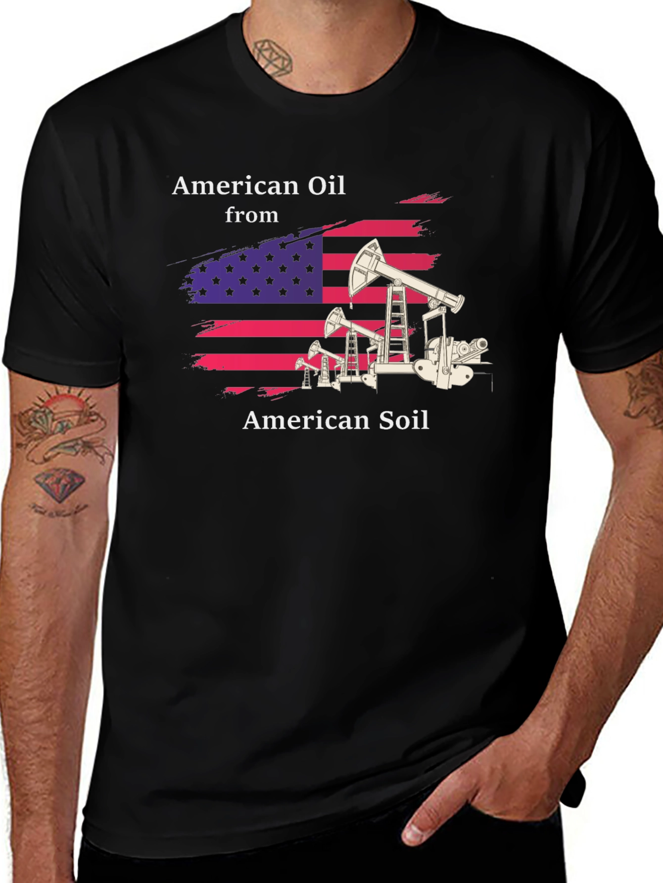 Variant 7 of American Oil from American Soil T-Shirt