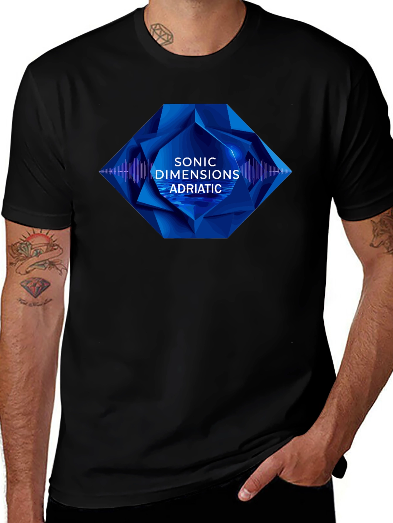 Variant 11 of Sonic Dimensions Adriatic Black T-Shirt
