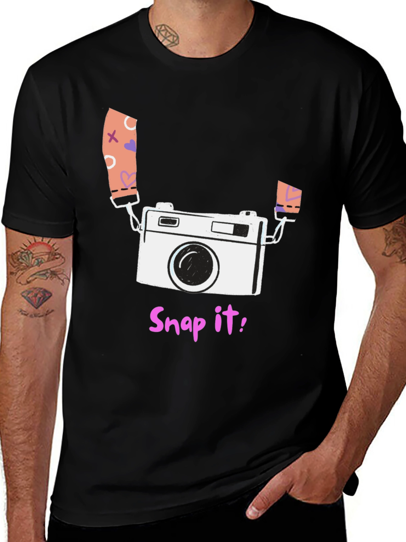 Variant 18 of Snap It! Camera Graphic Tee - Stylish Casual Wear