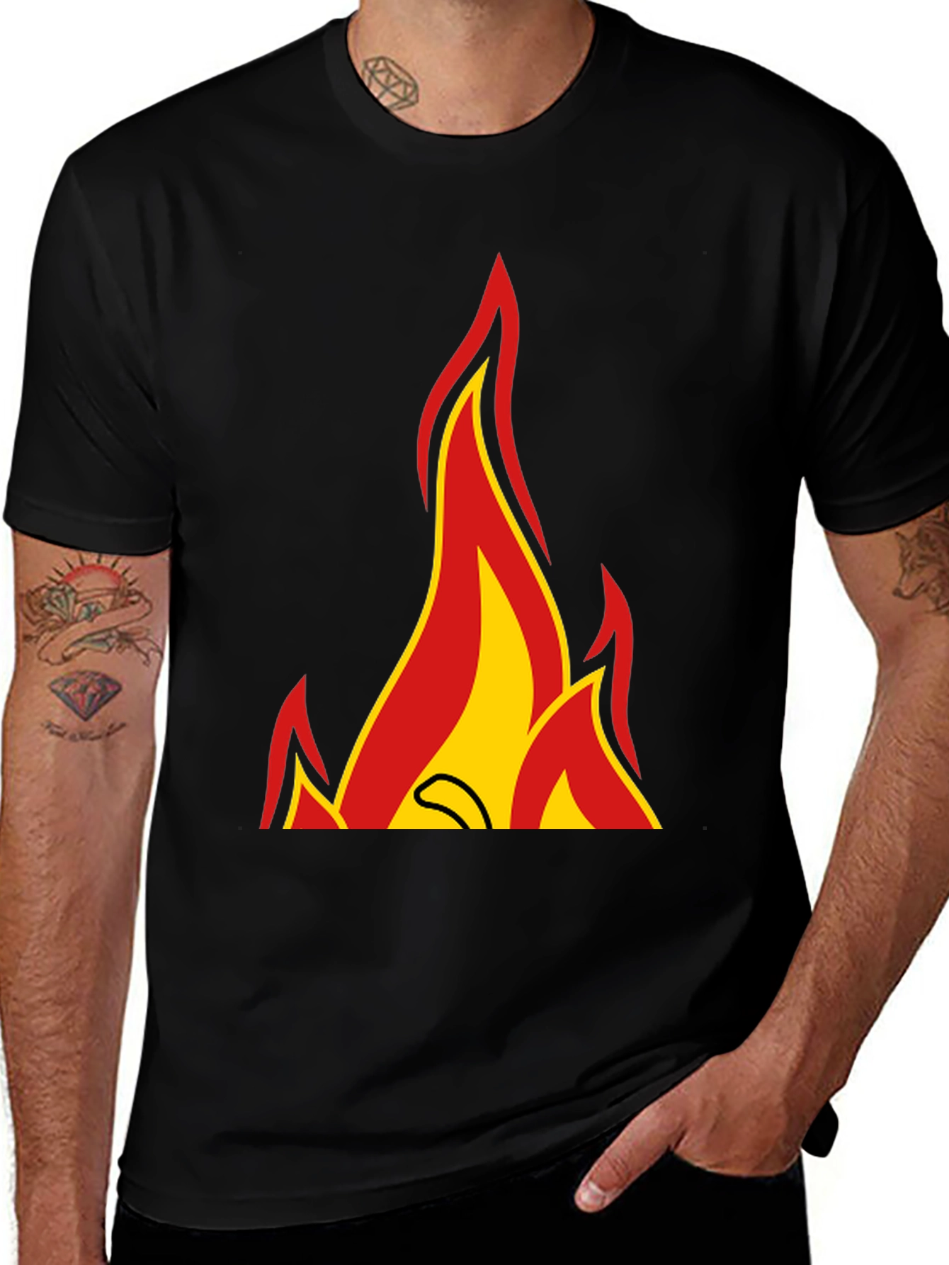 Variant 17 of Fiery Graphic Tee - Bold Statement Shirt