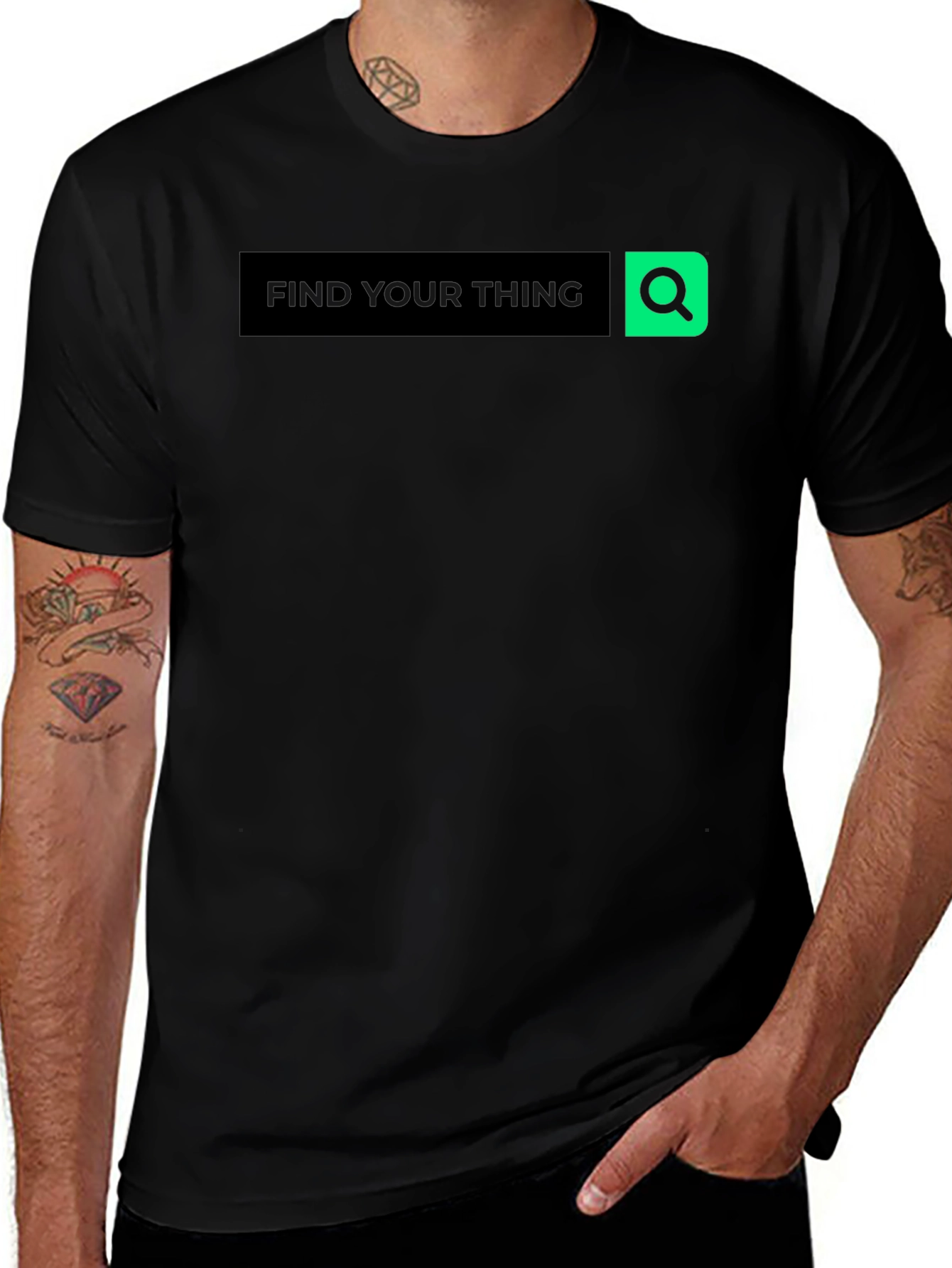 Variant 19 of Find Your Thing Black Graphic Tee