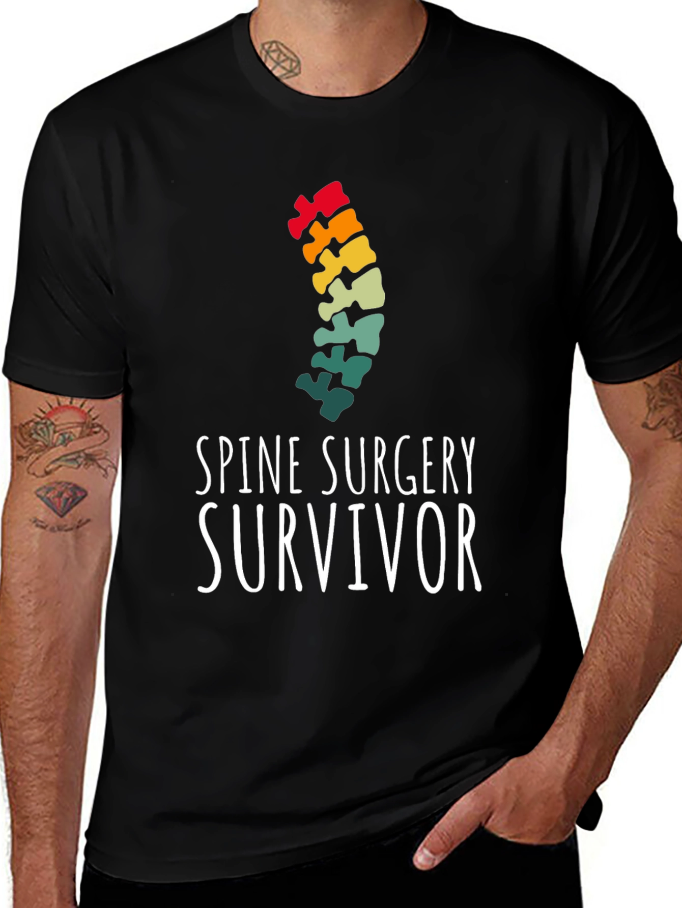 Variant 18 of Spine Surgery Survivor Graphic Tee
