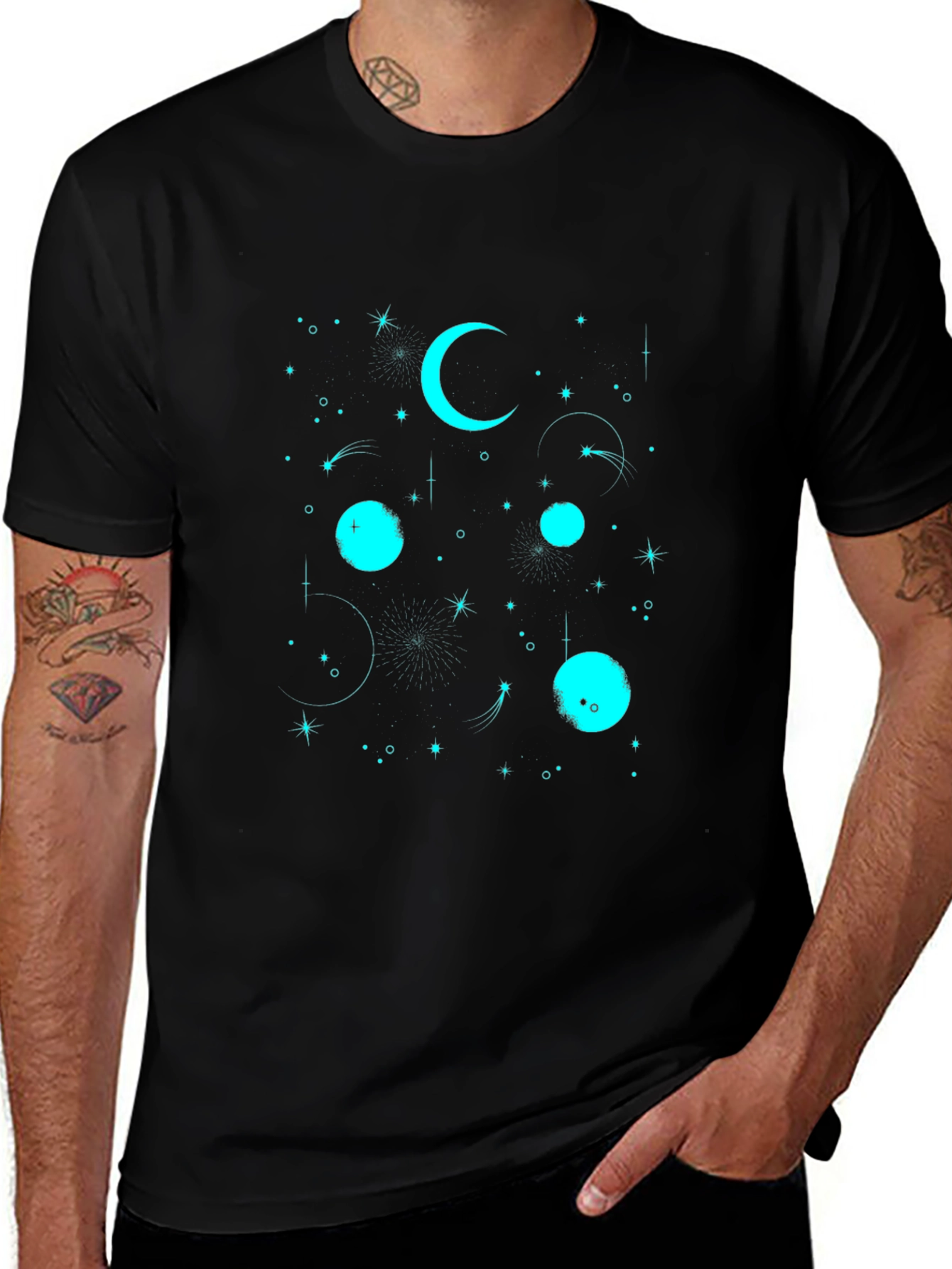 Variant 9 of Cosmic Dreams Black T-Shirt