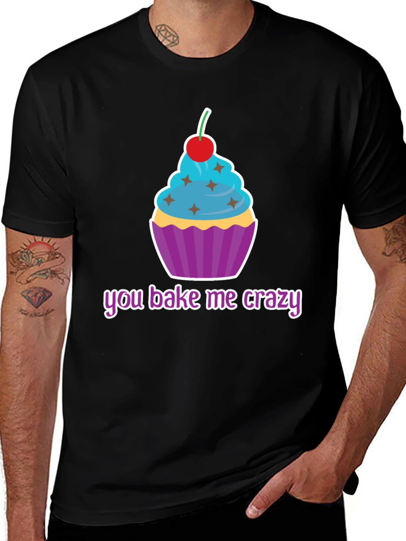 Variant 14 of You Bake Me Crazy Cupcake T-Shirt