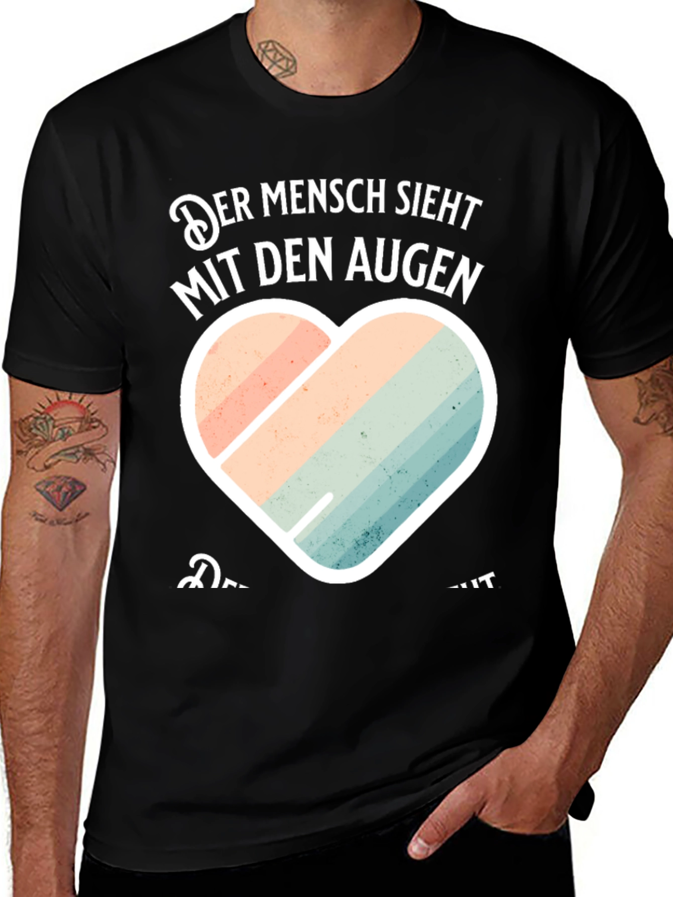 Variant 9 of Mens 'Der Mensch Sieht Mit Den Augen' Graphic Tee
